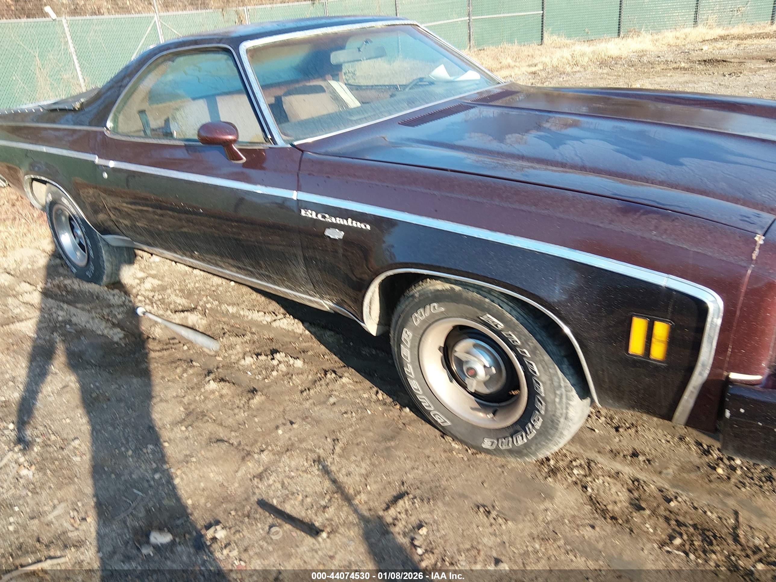 1977 Chevrolet El Camino   Бордовый vin: 1D80L7D453914    