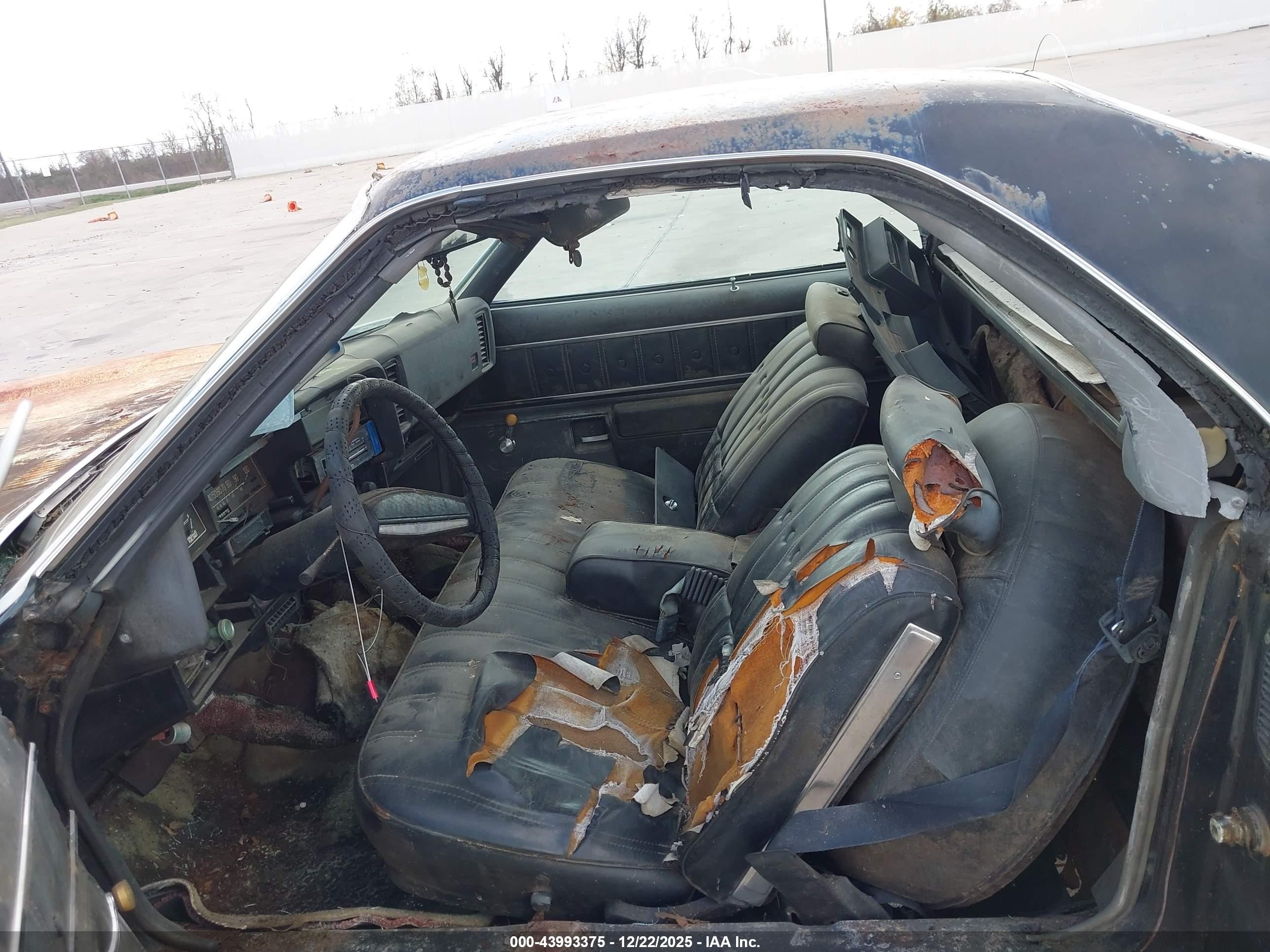 1977 Chevrolet El Camino   Черный vin: 1D80L7R405101    