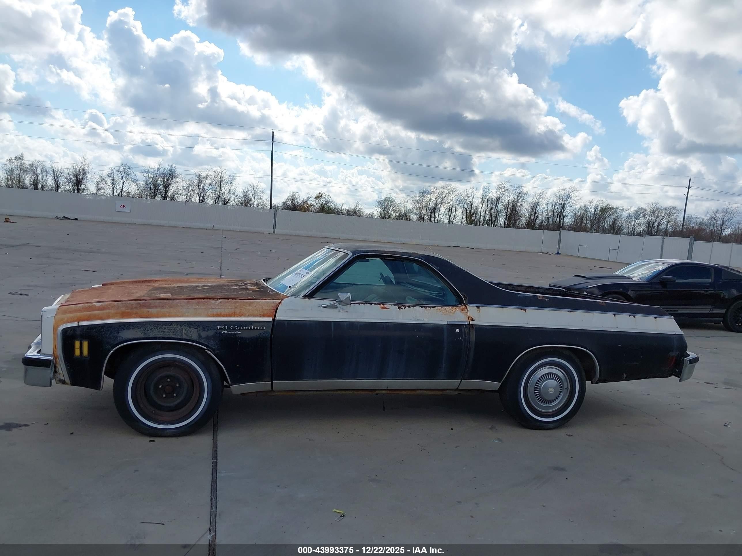 1977 Chevrolet El Camino   Черный vin: 1D80L7R405101    