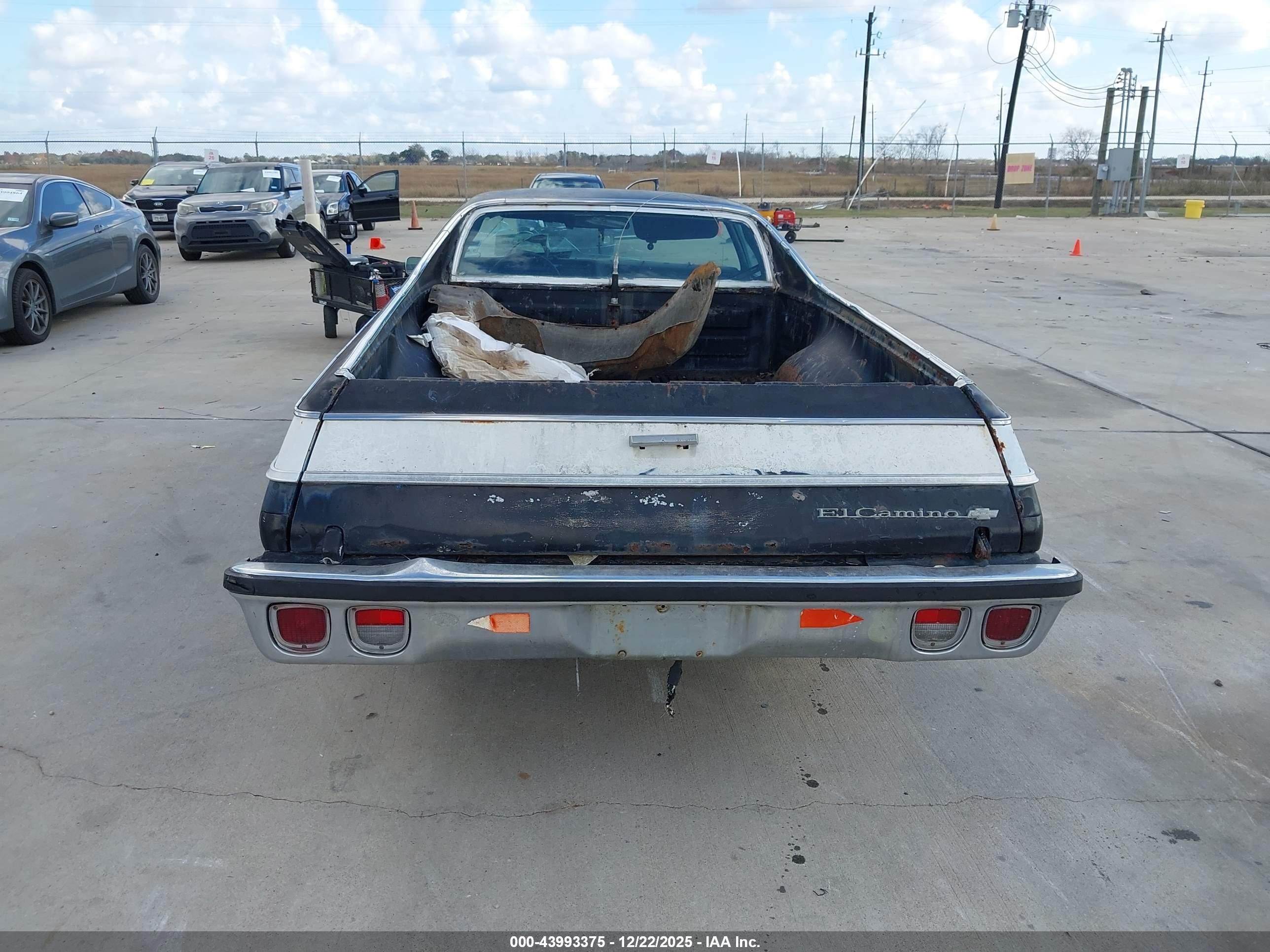 1977 Chevrolet El Camino   Черный vin: 1D80L7R405101    