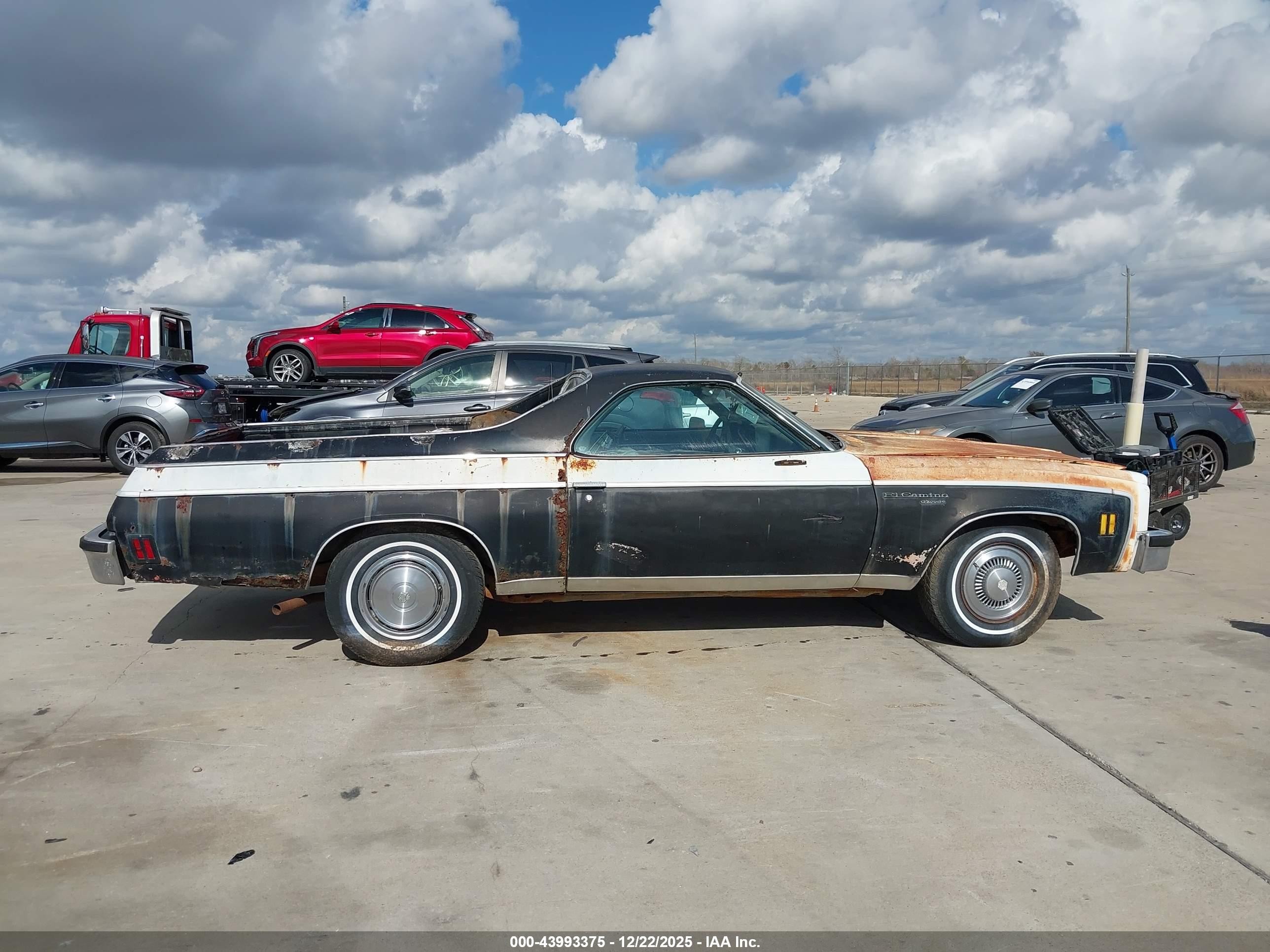 1977 Chevrolet El Camino   Черный vin: 1D80L7R405101    