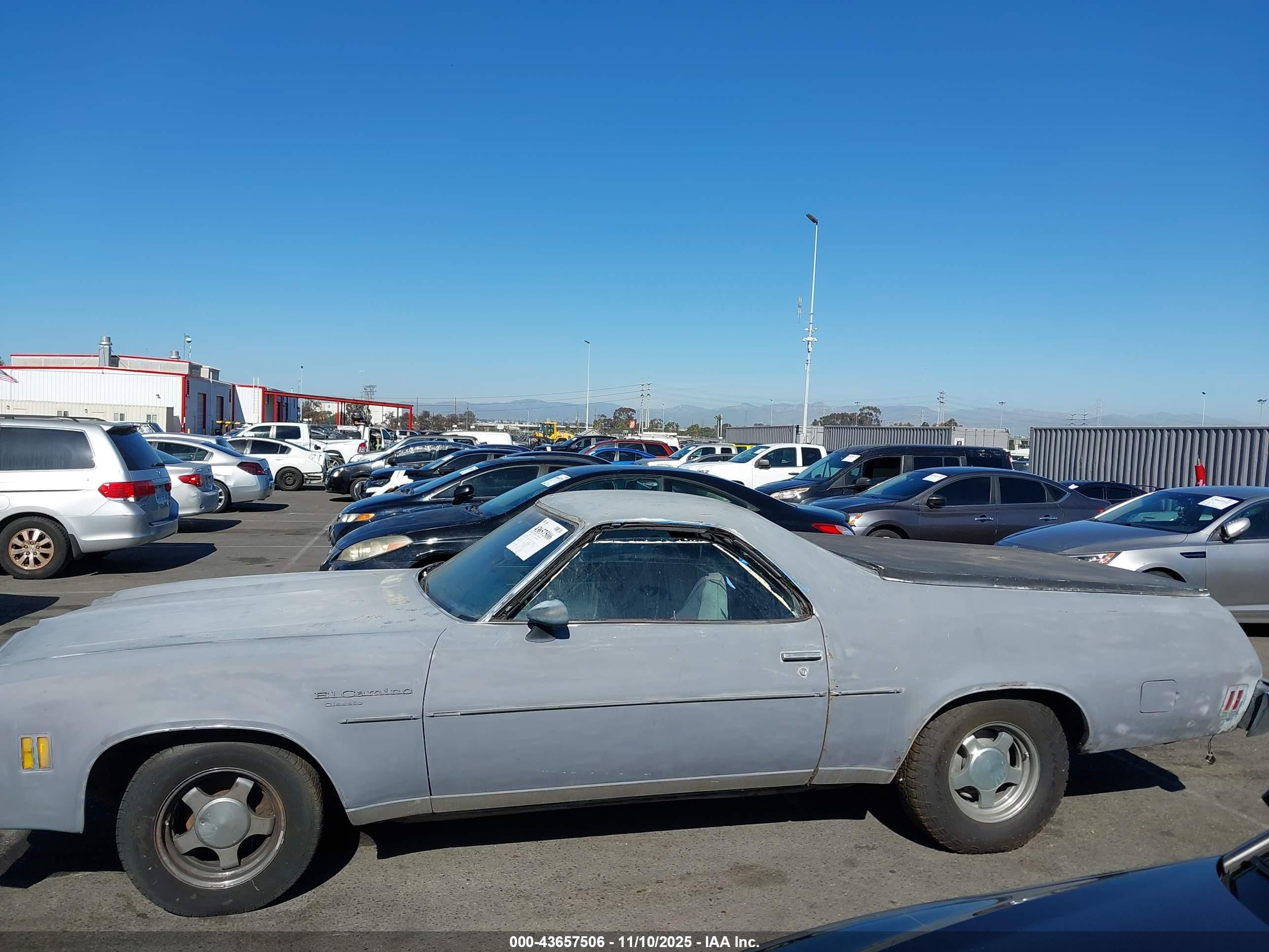 1977 Chevrolet El Camino   Серый vin: 1D80L7Z428082    