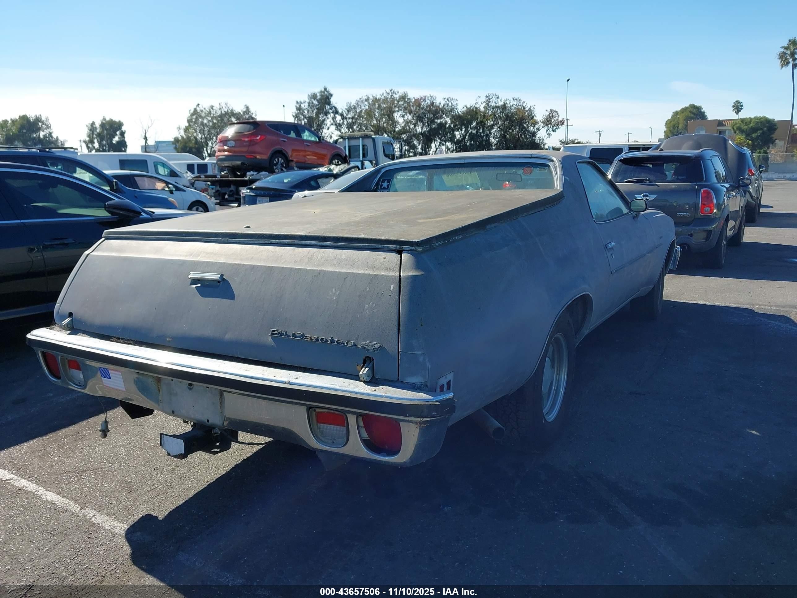 1977 Chevrolet El Camino   Серый vin: 1D80L7Z428082    