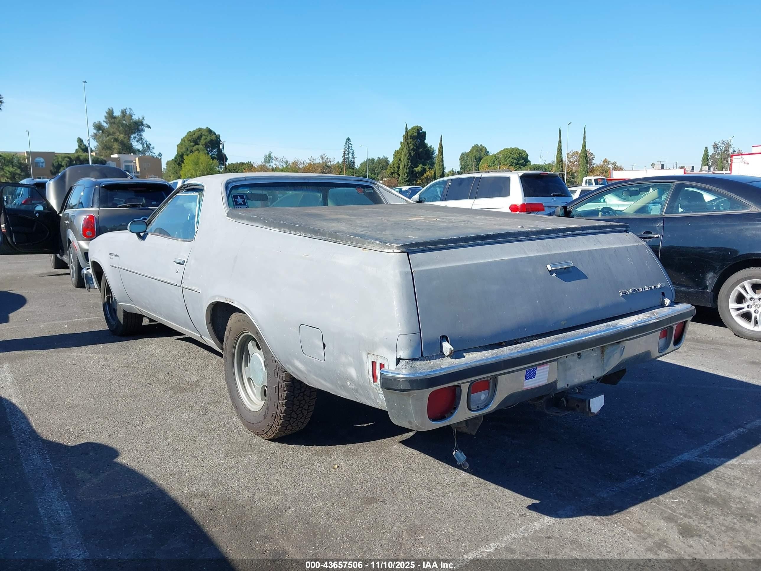 1977 Chevrolet El Camino   Серый vin: 1D80L7Z428082    