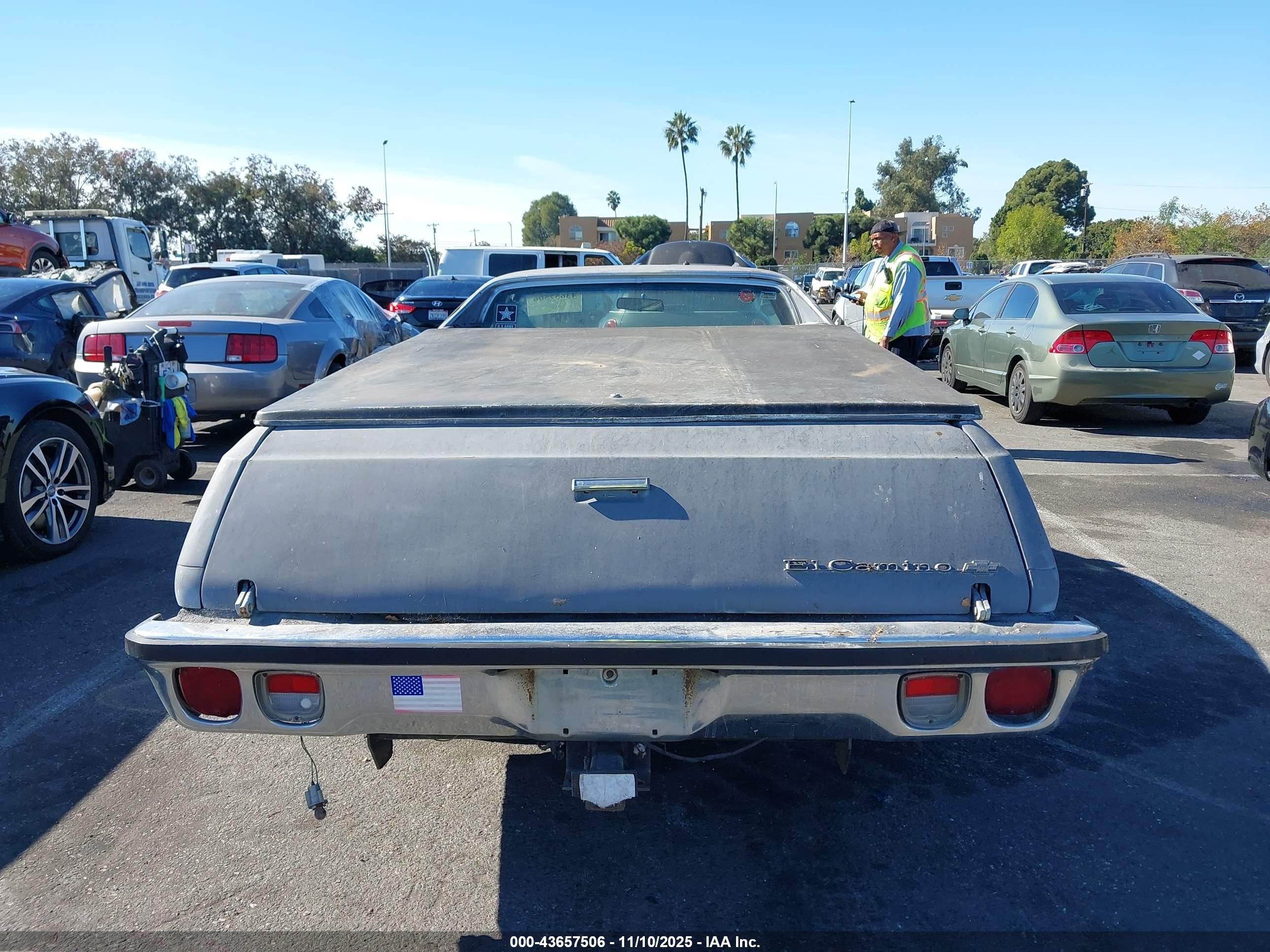 1977 Chevrolet El Camino   Серый vin: 1D80L7Z428082    