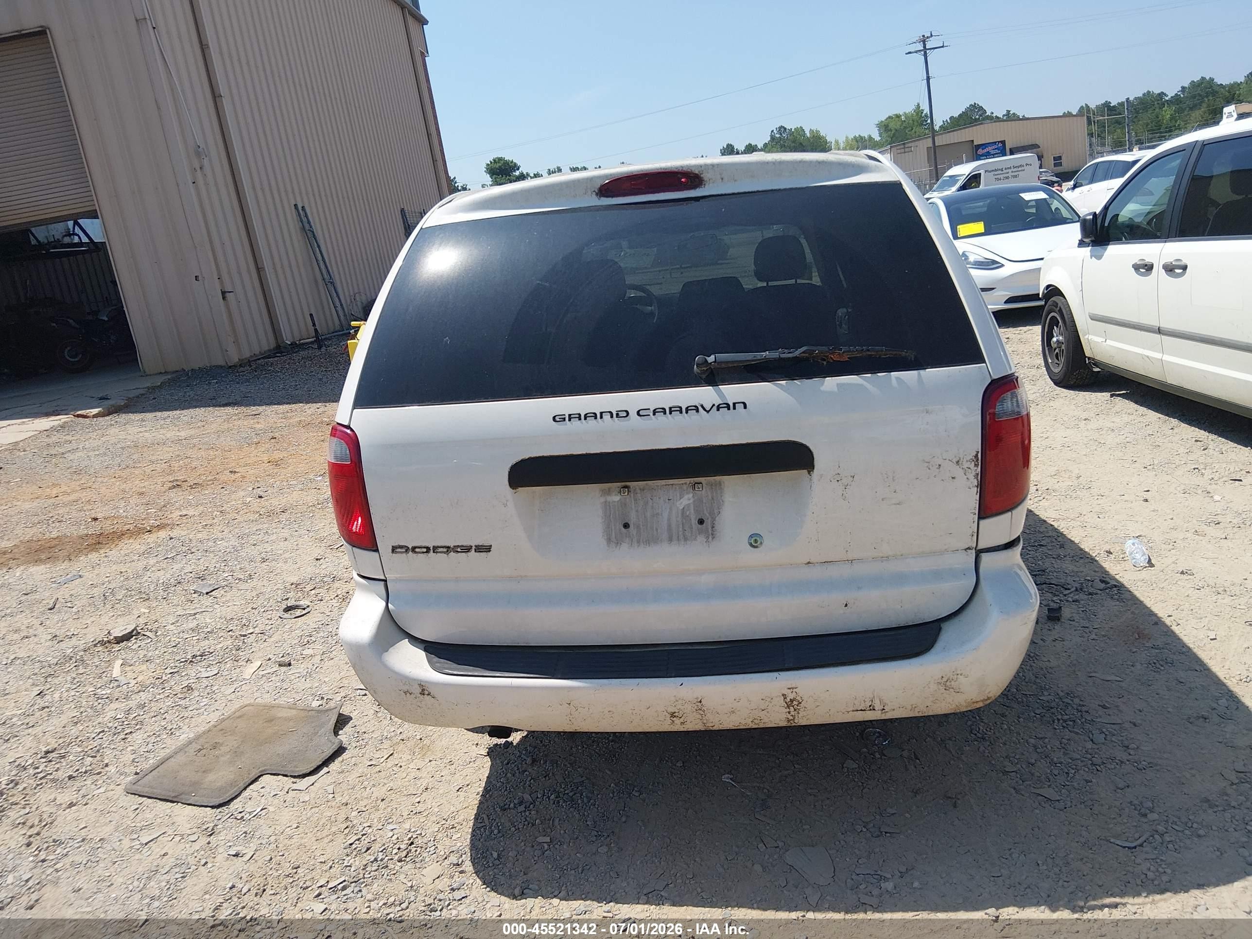 2006 Dodge Grand Caravan Se White vin: 1D8GP24E66B650803