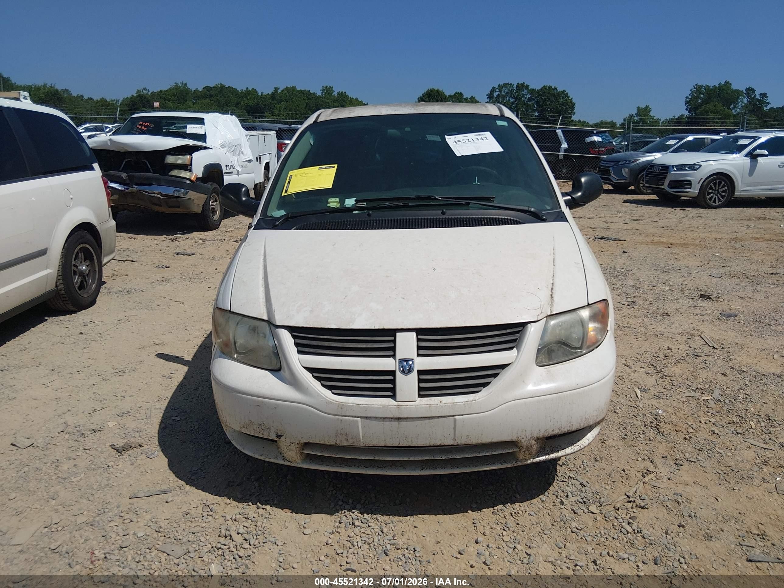 2006 Dodge Grand Caravan Se White vin: 1D8GP24E66B650803