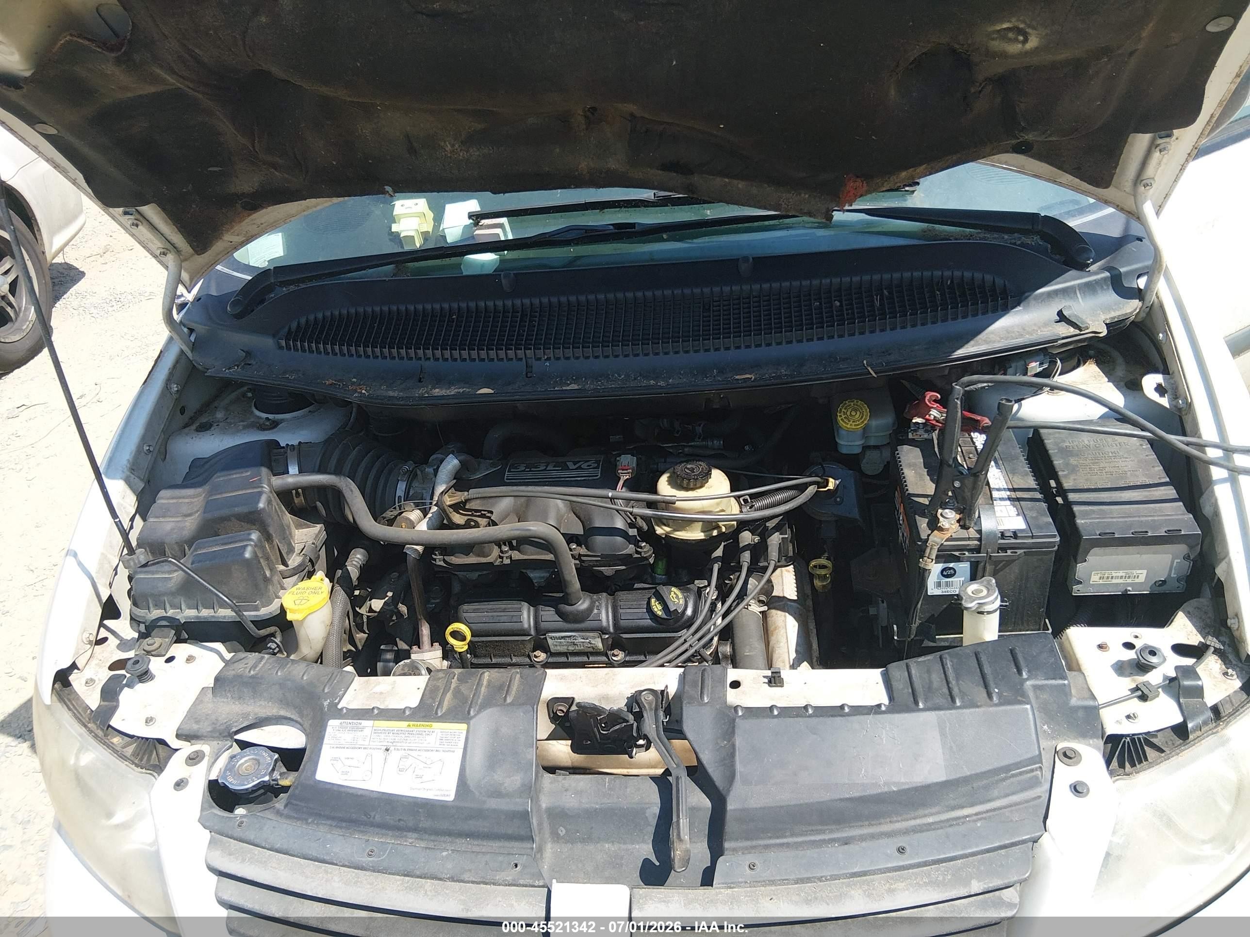 2006 Dodge Grand Caravan Se White vin: 1D8GP24E66B650803