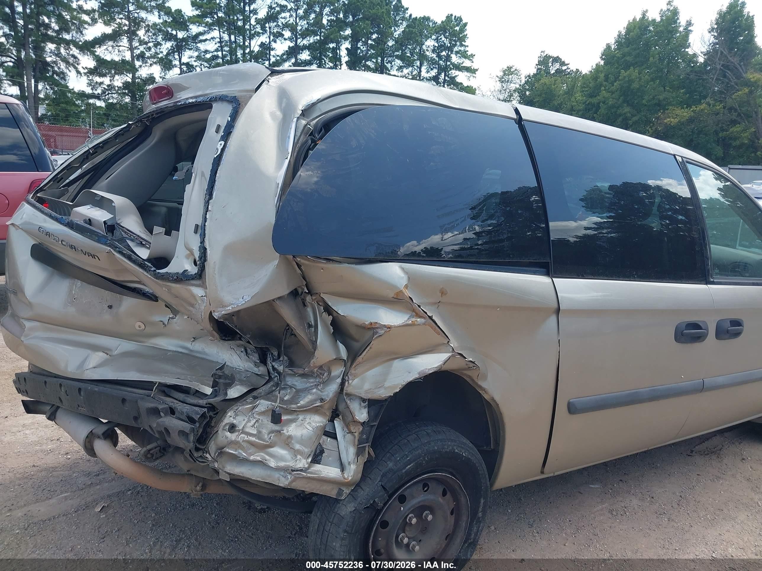 2006 Dodge Grand Caravan Se Gold vin: 1D8GP24R06B684433