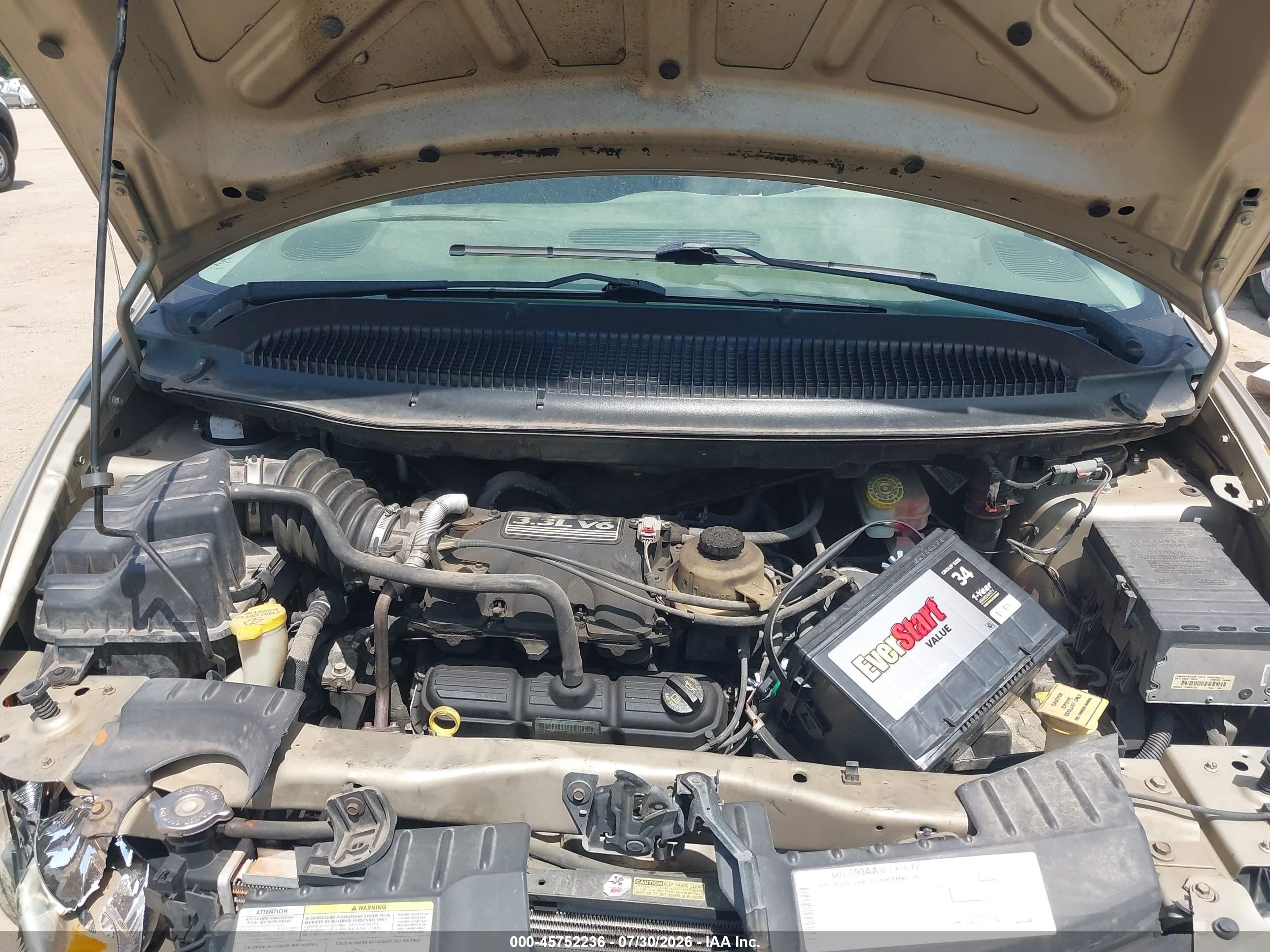 2006 Dodge Grand Caravan Se Gold vin: 1D8GP24R06B684433