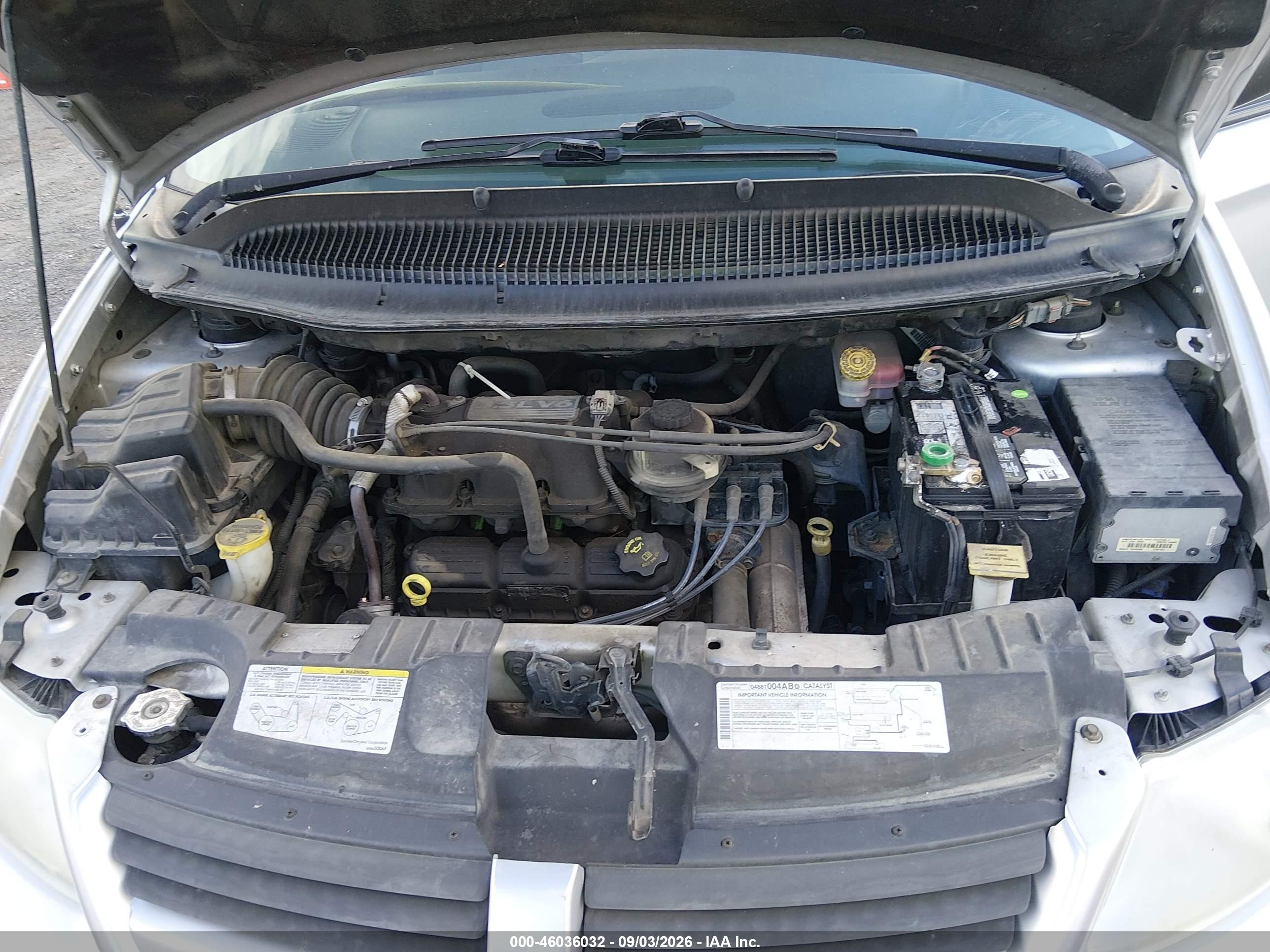 2005 Dodge Grand Caravan Se Silver vin: 1D8GP24R15B192749