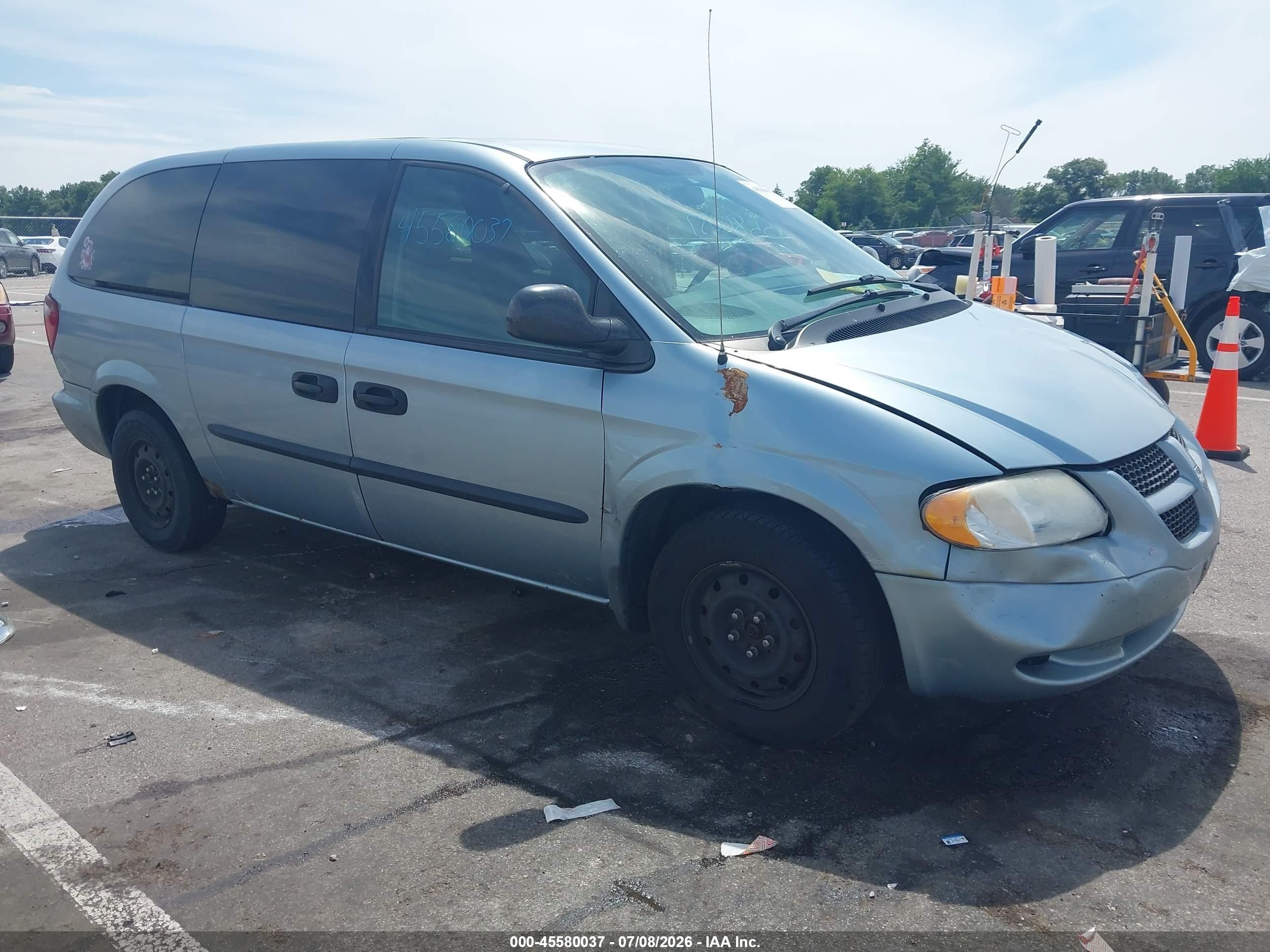 2004 Dodge Grand Caravan Se Blue vin: 1D8GP24R94B601014