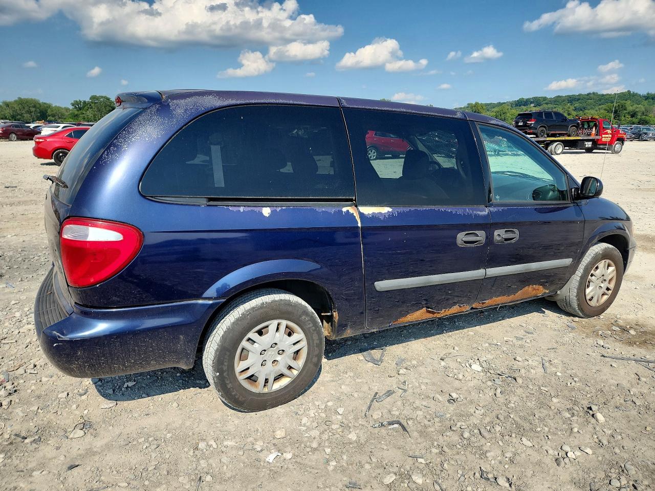 2005 Dodge Grand Caravan Se Blue vin: 1D8GP24RX5B399088