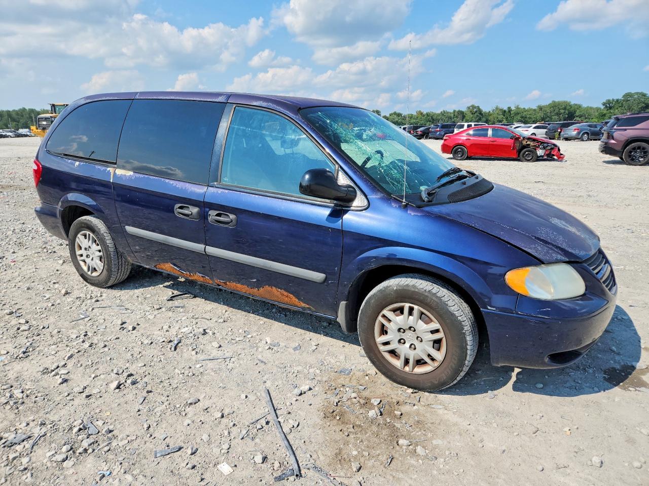 2005 Dodge Grand Caravan Se Blue vin: 1D8GP24RX5B399088