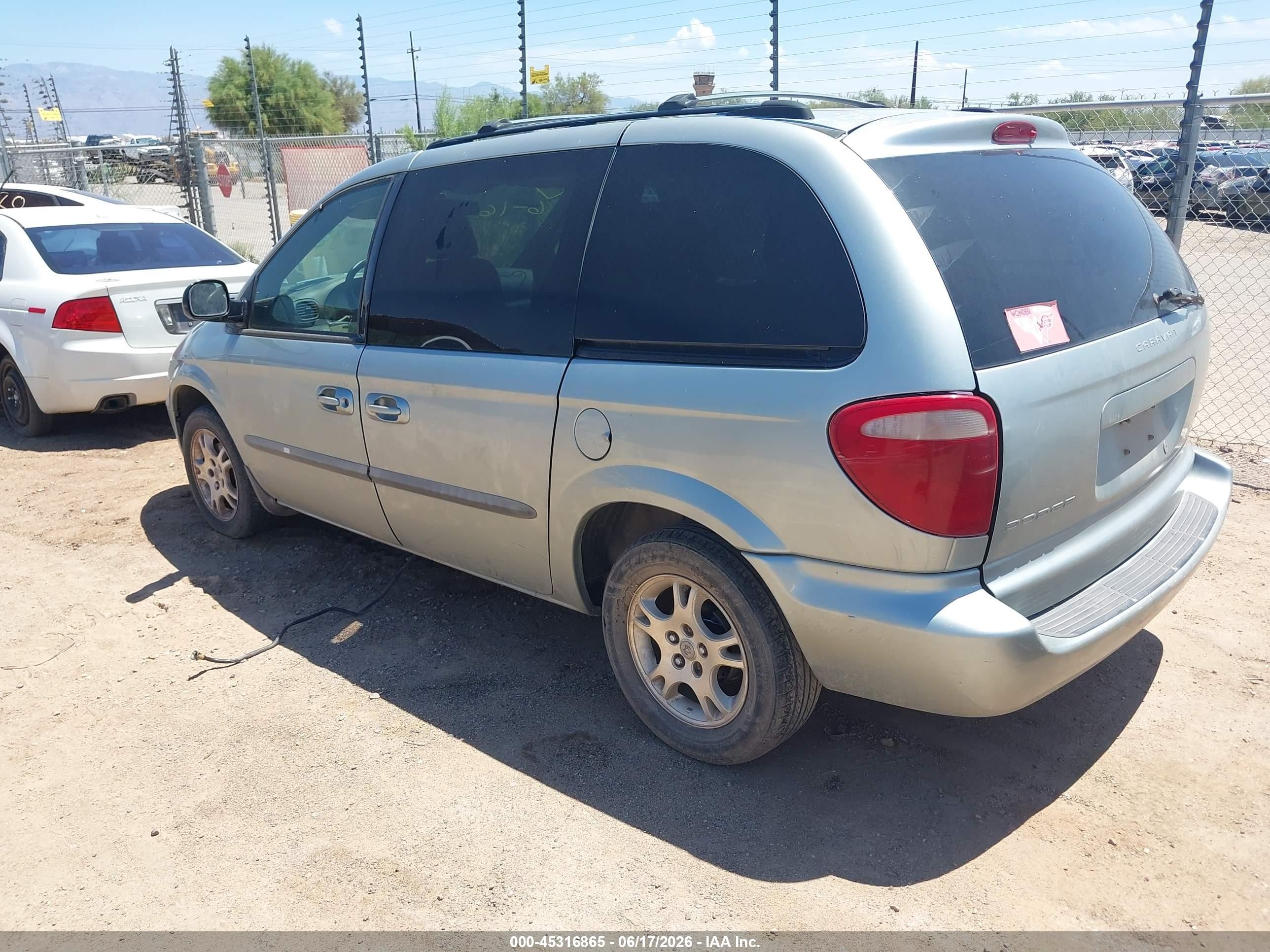 2004 Dodge Caravan Sxt Silver vin: 1D8GP45R14B546326
