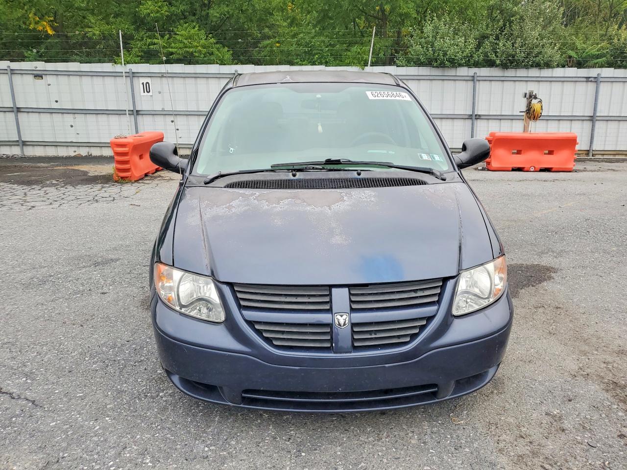 2007 Dodge Caravan Sxt Blue vin: 1D8GP45R37B165744