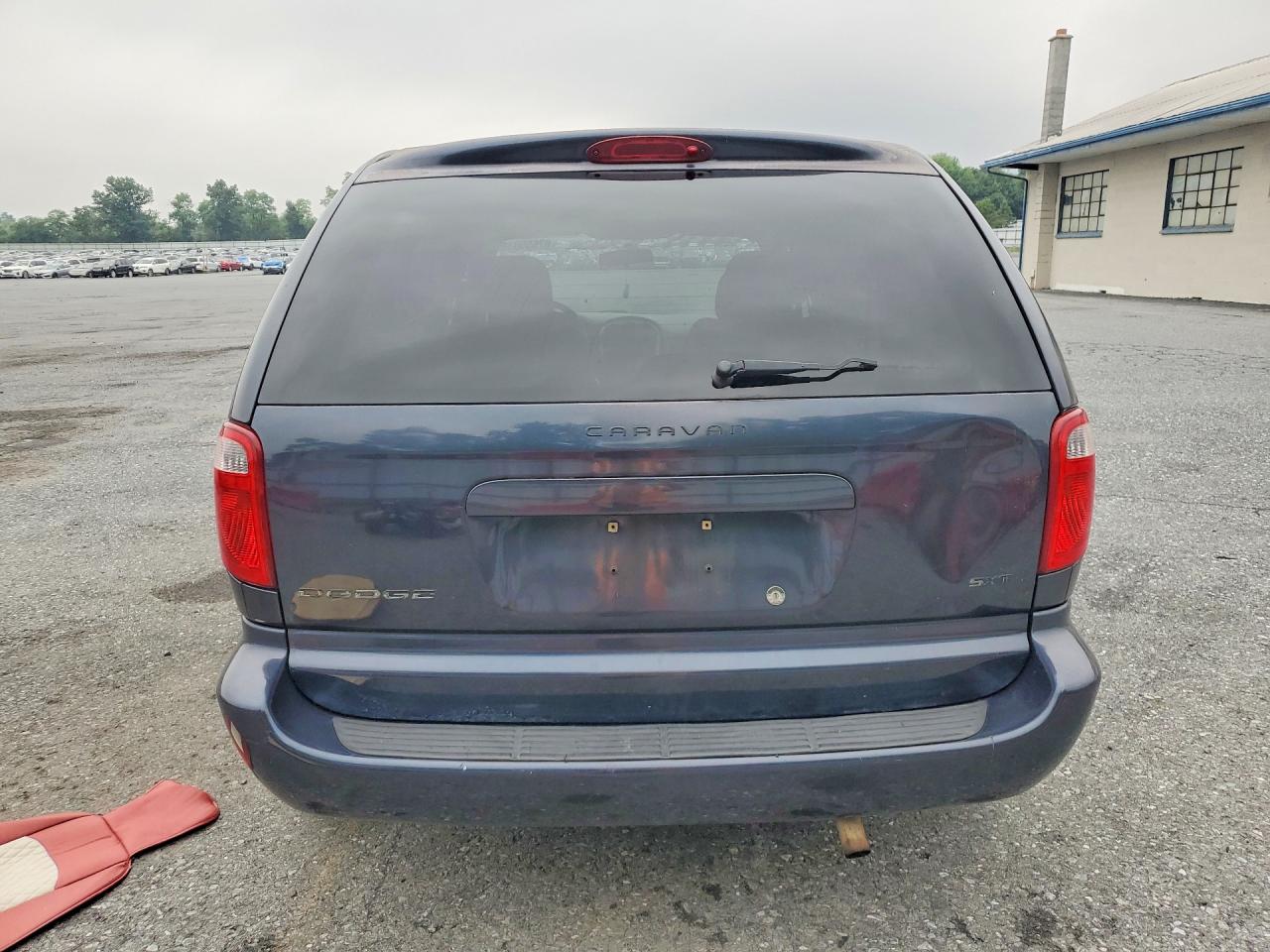 2007 Dodge Caravan Sxt Blue vin: 1D8GP45R37B165744