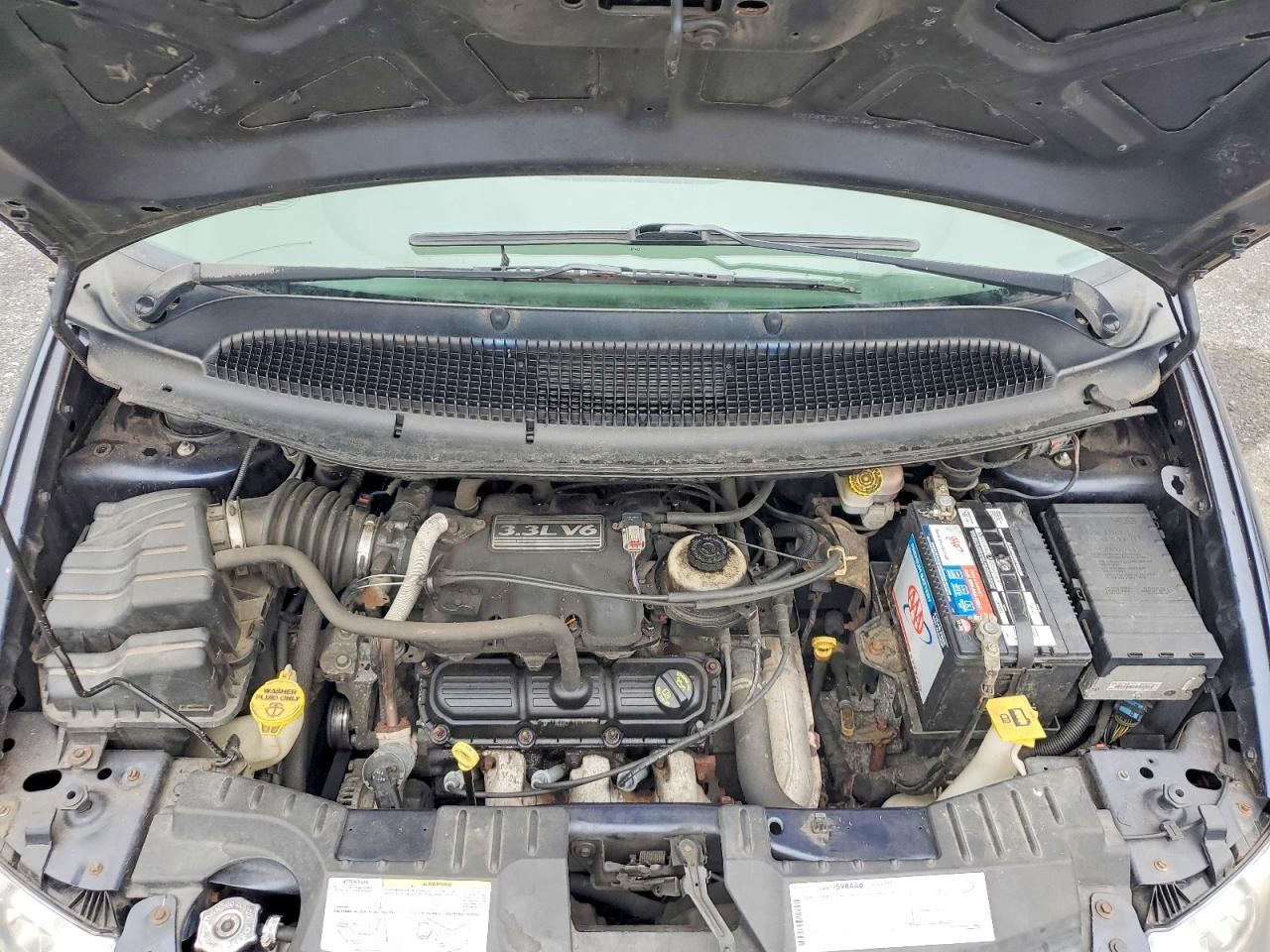 2007 Dodge Caravan Sxt Blue vin: 1D8GP45R37B165744