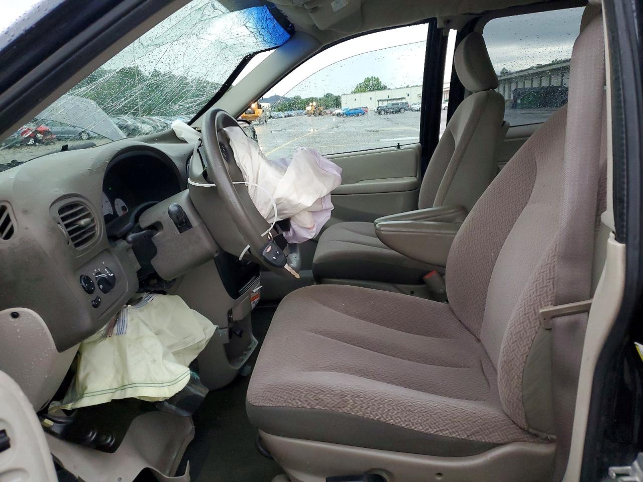 2007 Dodge Caravan Sxt Blue vin: 1D8GP45R87B203968
