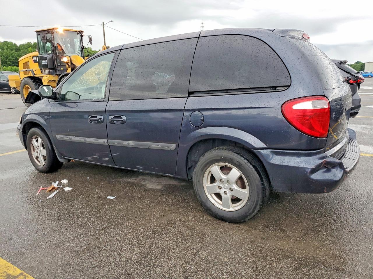 2007 Dodge Caravan Sxt Blue vin: 1D8GP45R87B203968