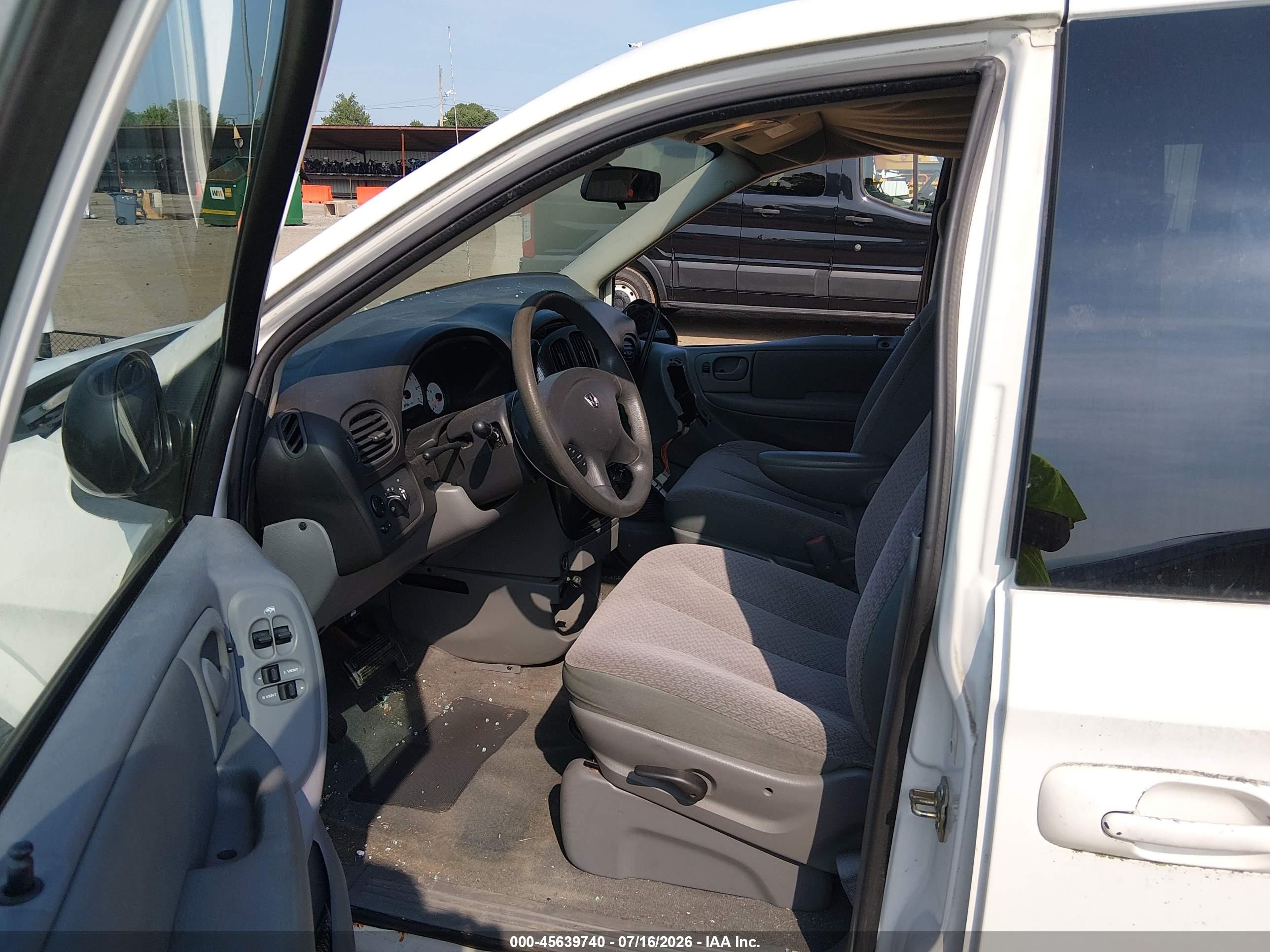 2006 Dodge Caravan Sxt White vin: 1D8GP45R96B737592