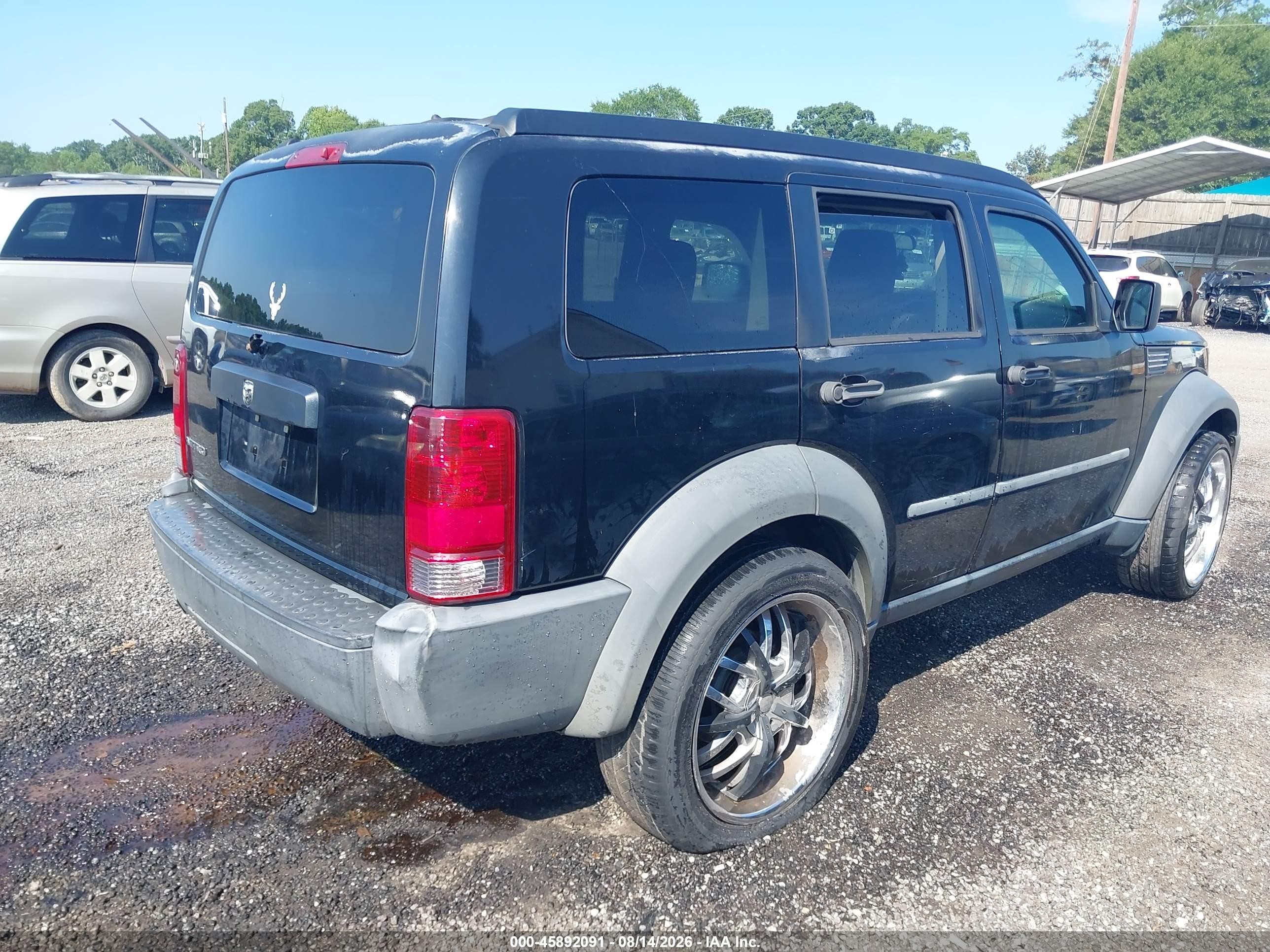 2007 Dodge Nitro Sxt Black vin: 1D8GT28K27W705818
