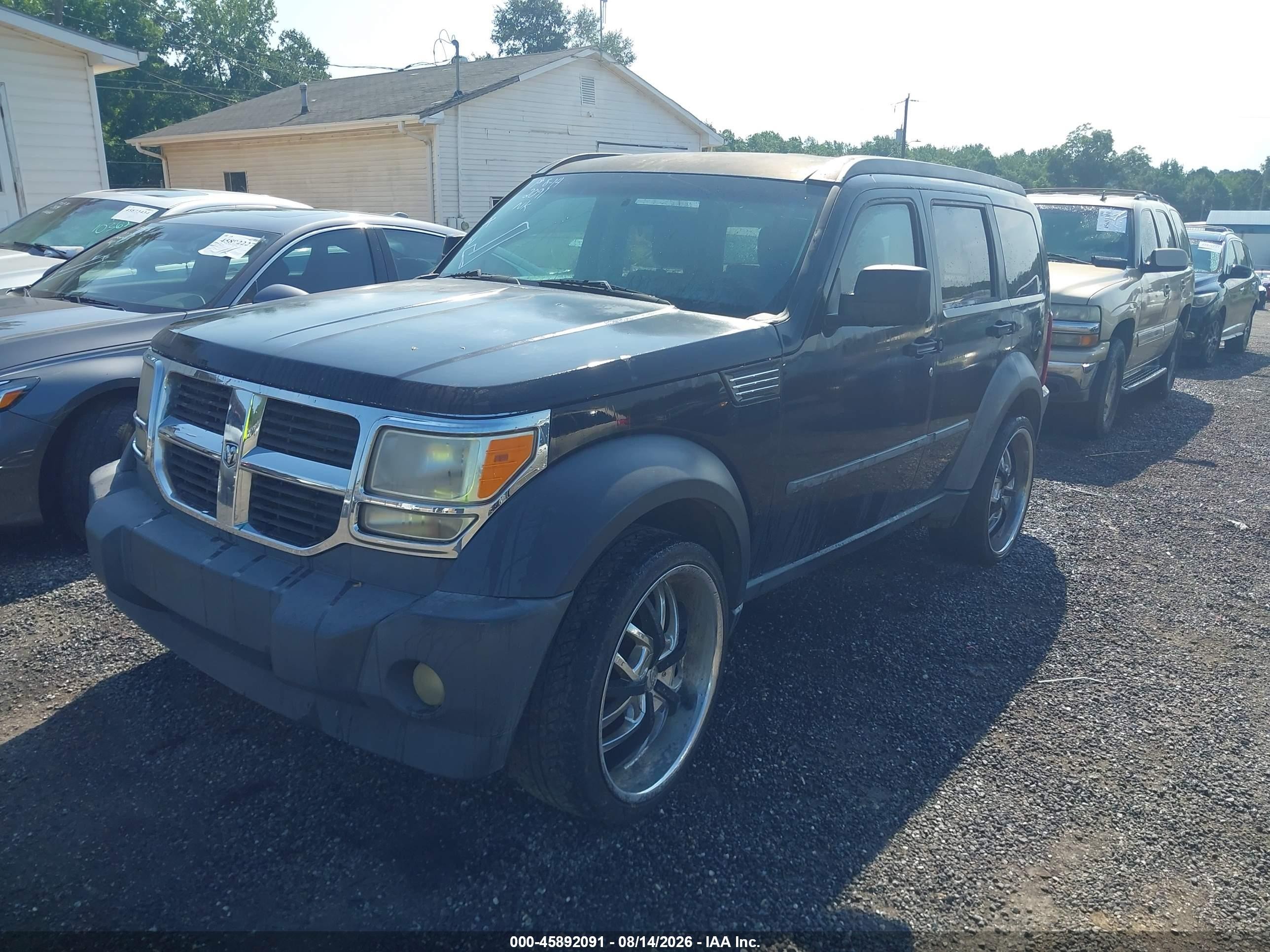 2007 Dodge Nitro Sxt Black vin: 1D8GT28K27W705818