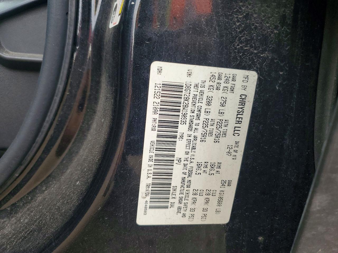 2008 Dodge Nitro Sxt Black vin: 1D8GT28K28W190935