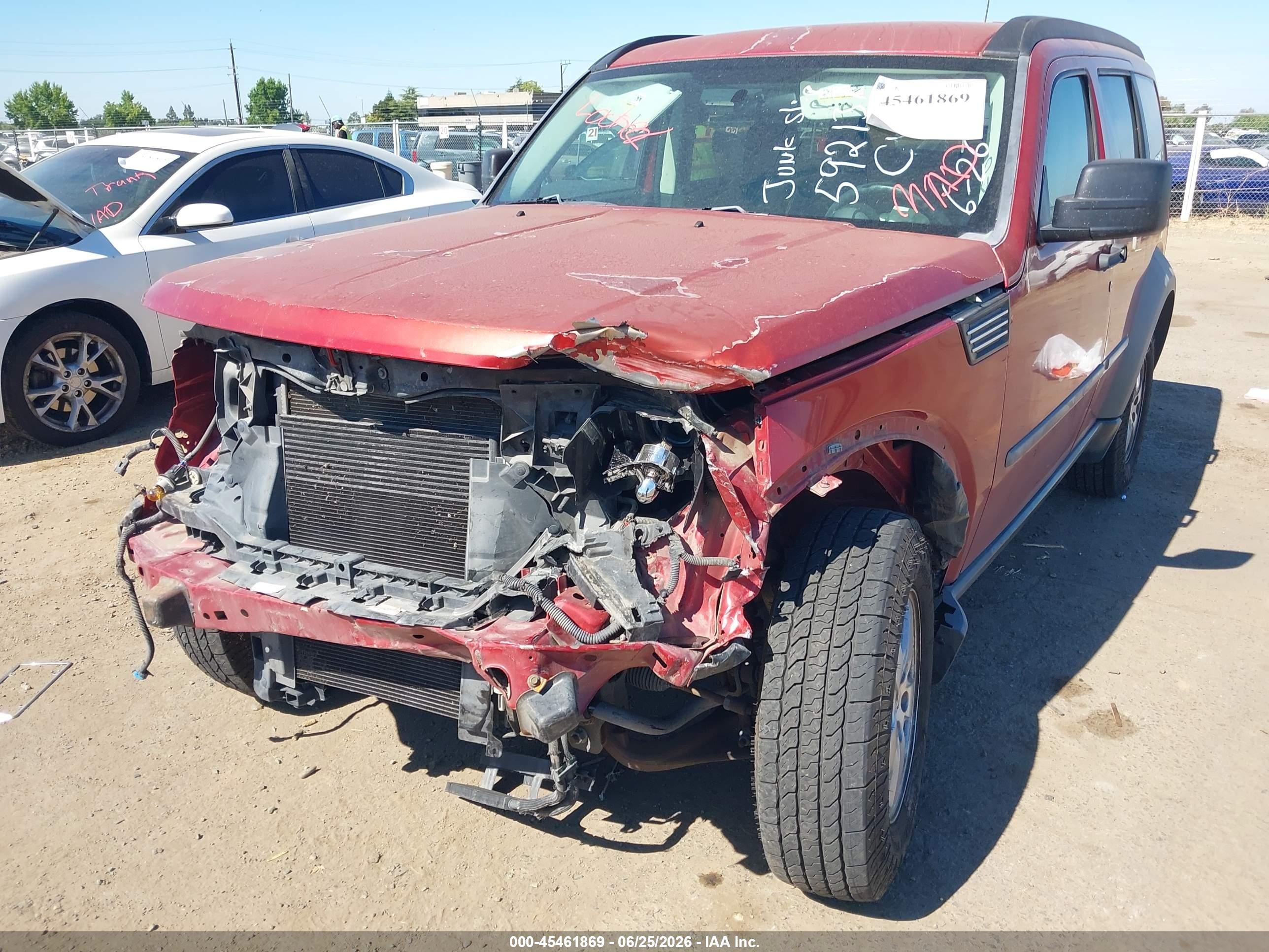 2007 Dodge Nitro Sxt Red vin: 1D8GT28K37W592137