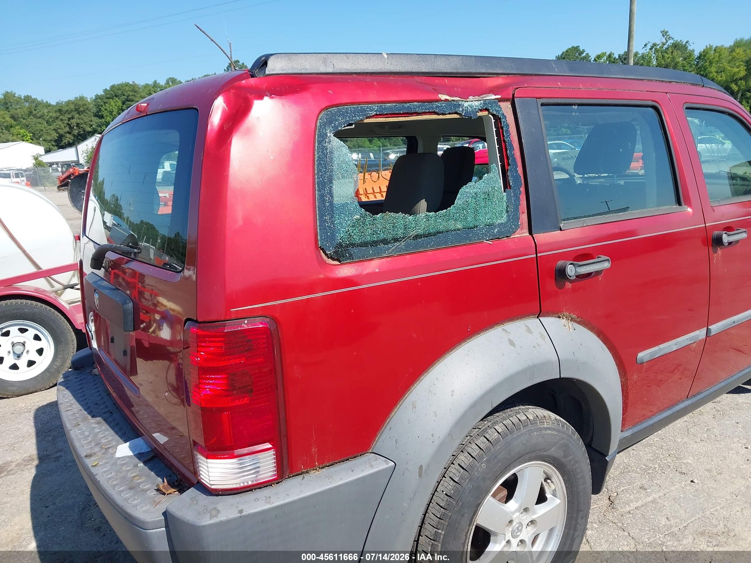 2007 Dodge Nitro Sxt Бордовый vin: 1D8GT28K47W591000