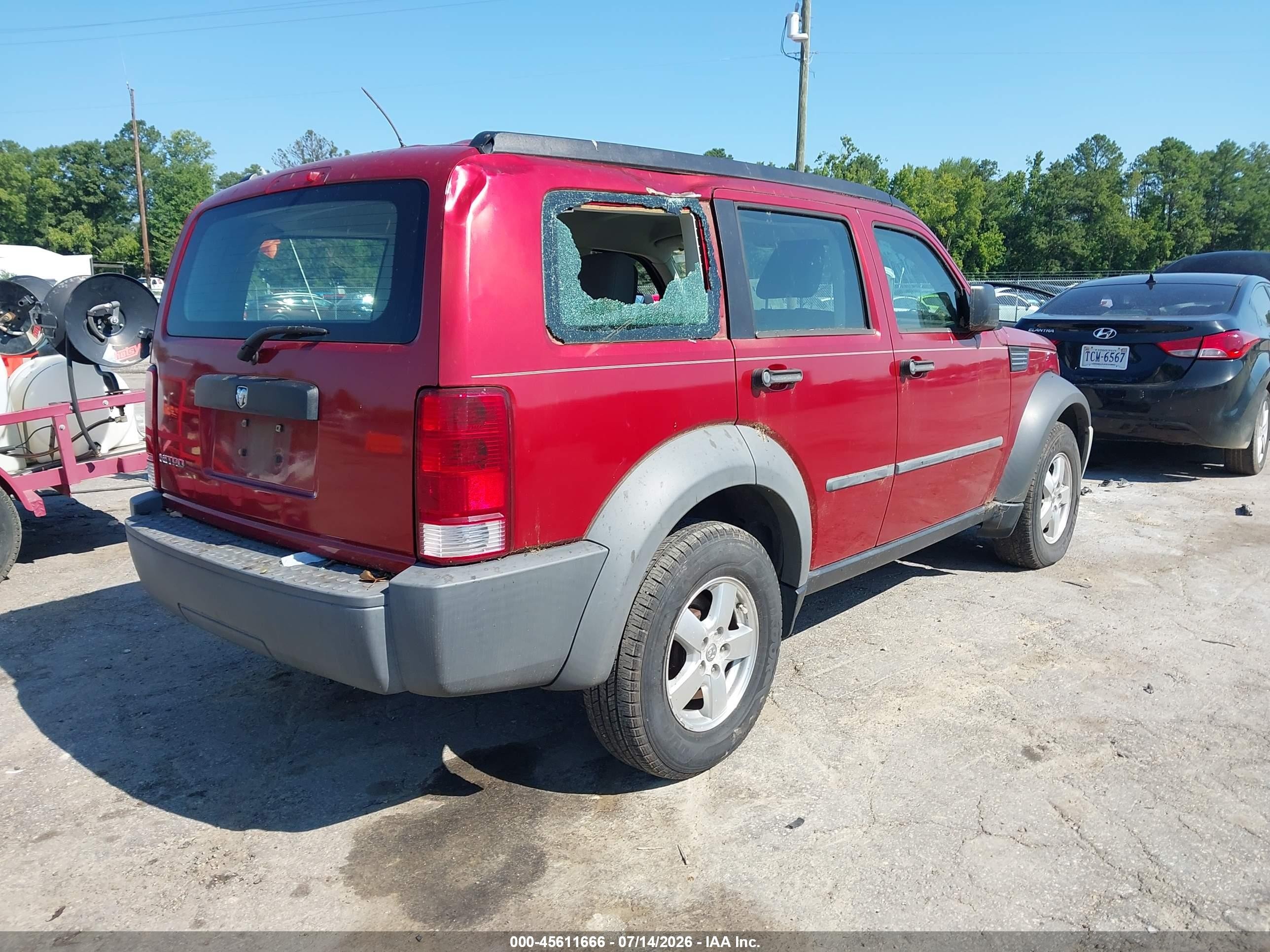 2007 Dodge Nitro Sxt Бордовый vin: 1D8GT28K47W591000