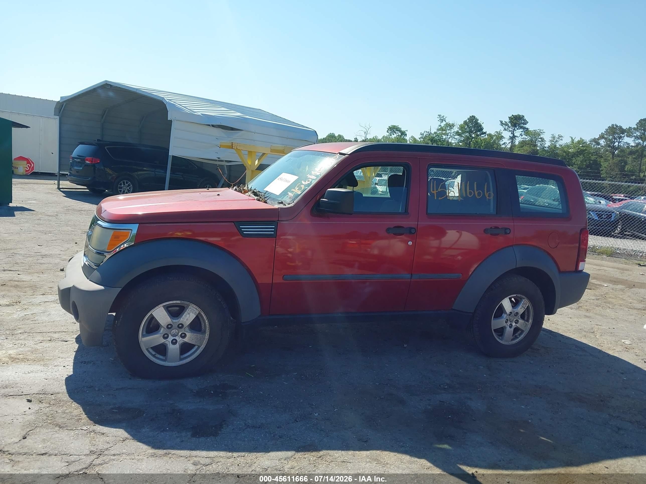 2007 Dodge Nitro Sxt Бордовый vin: 1D8GT28K47W591000