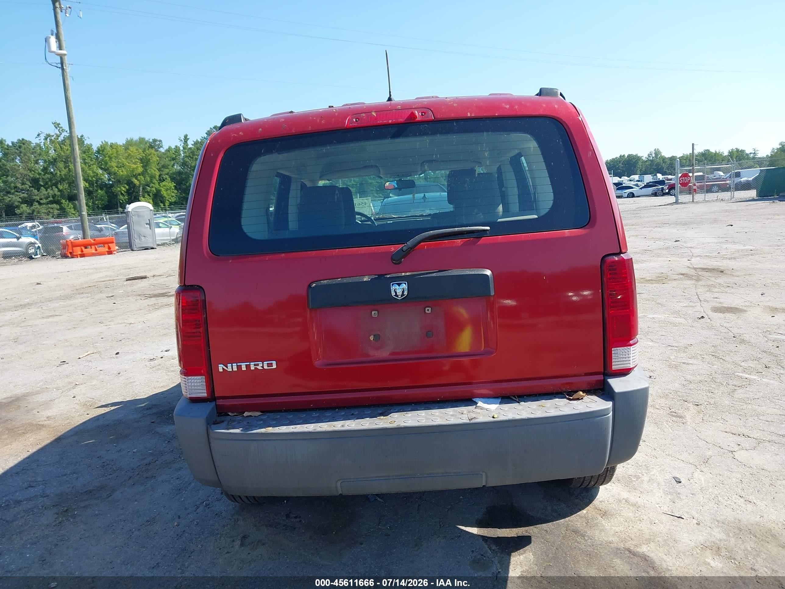 2007 Dodge Nitro Sxt Бордовый vin: 1D8GT28K47W591000