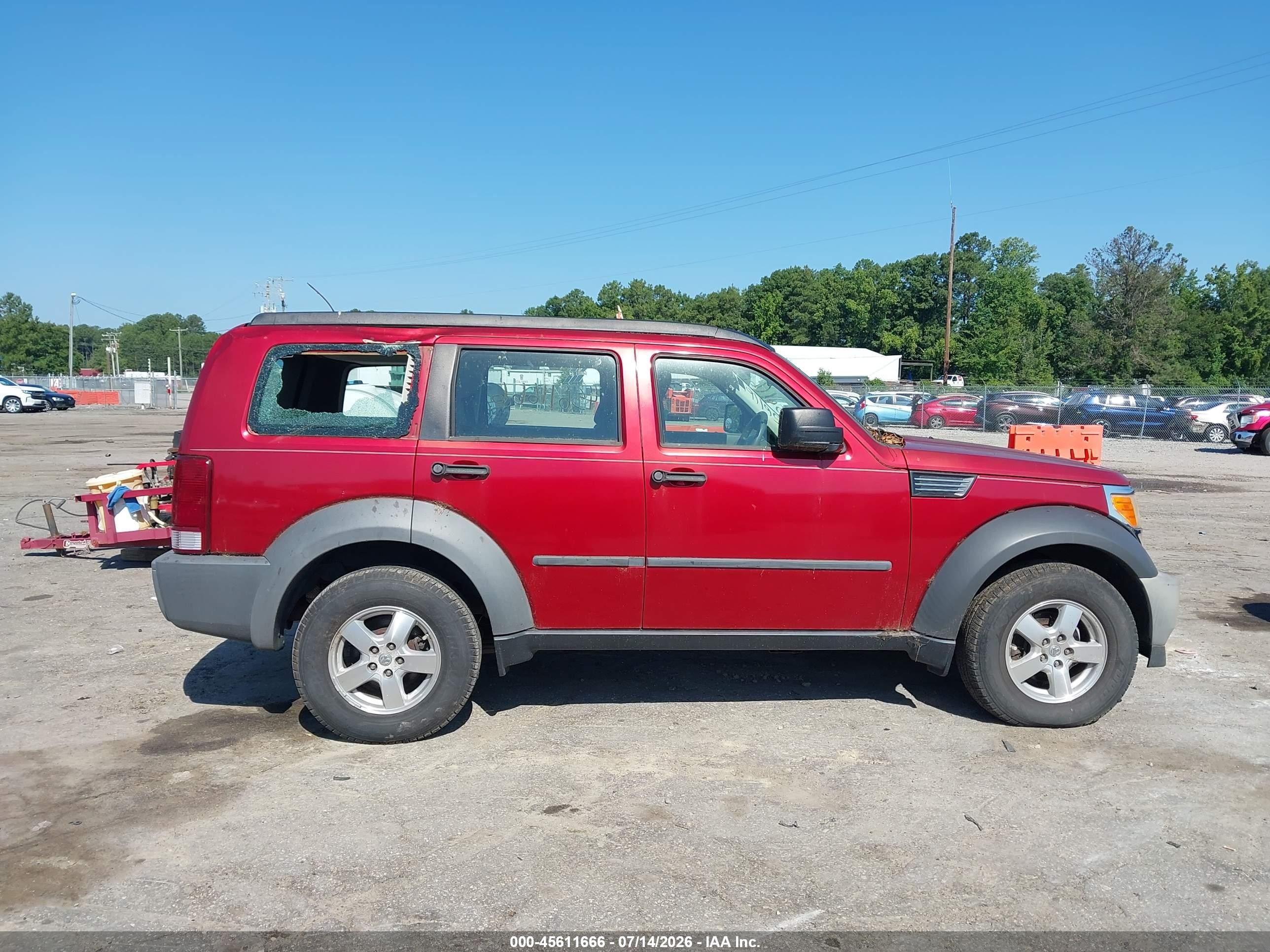2007 Dodge Nitro Sxt Бордовый vin: 1D8GT28K47W591000