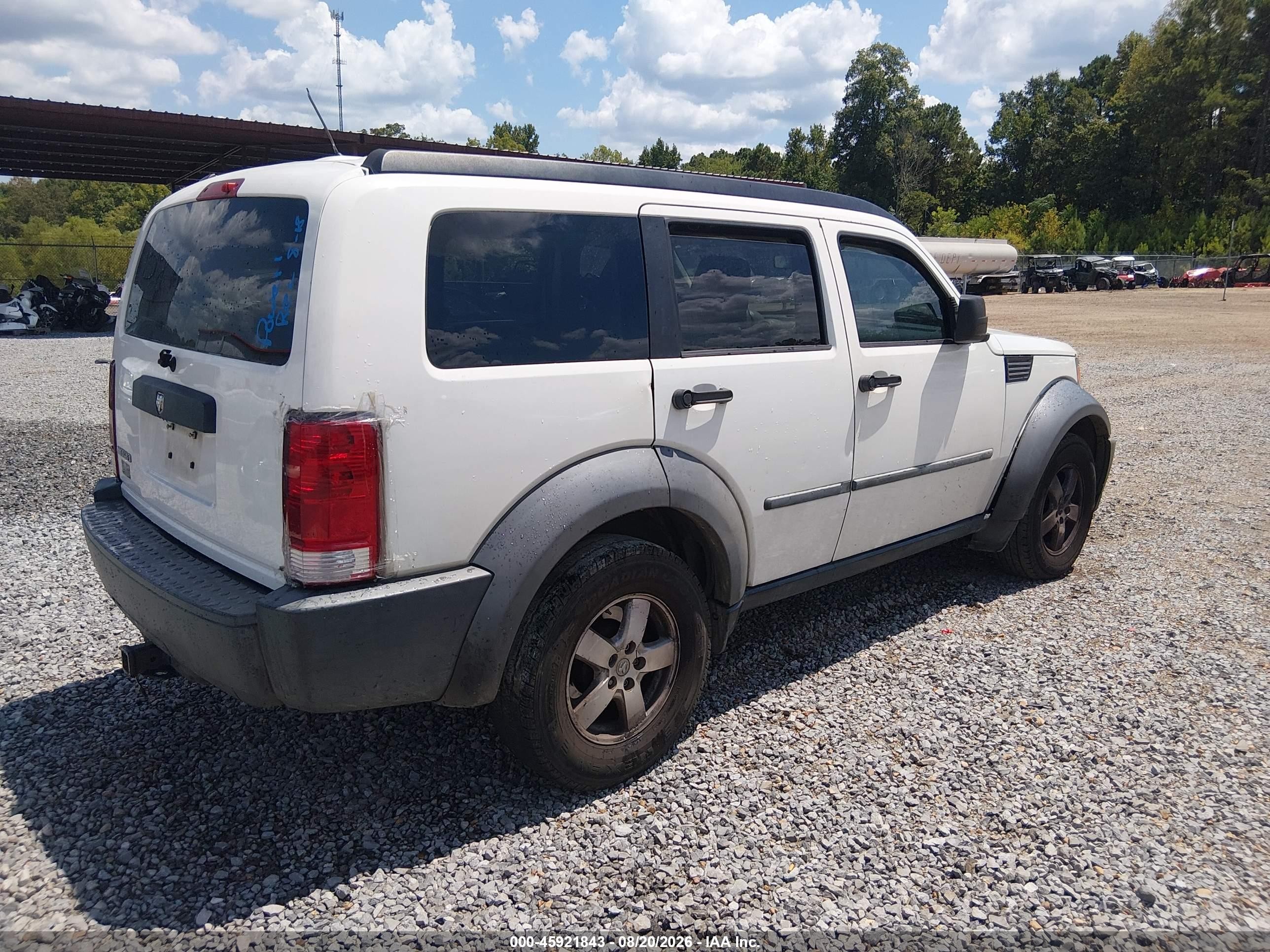 2007 Dodge Nitro Sxt White vin: 1D8GT28K77W606234
