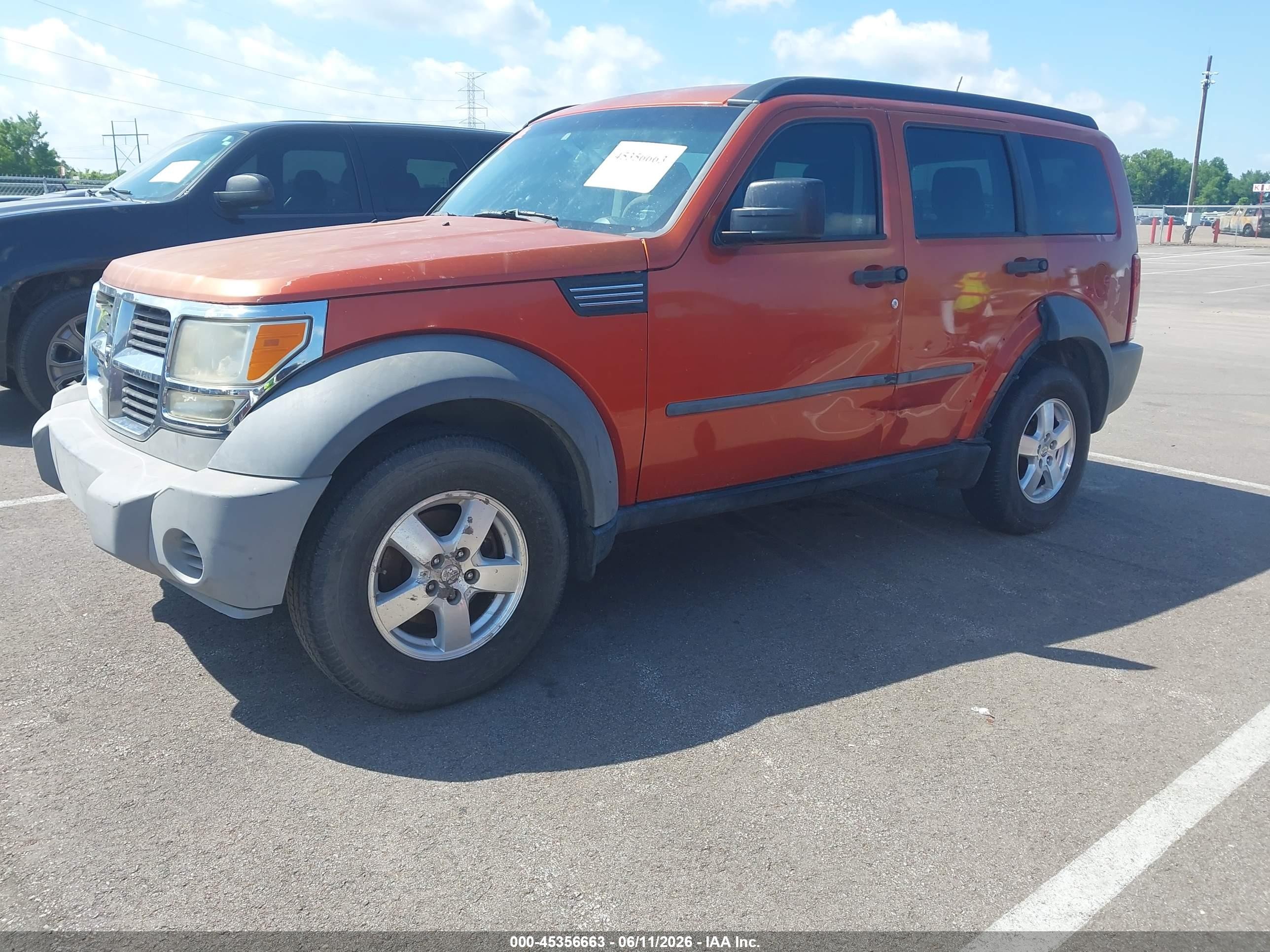 2007 Dodge Nitro Sxt Orange vin: 1D8GT28K77W606475