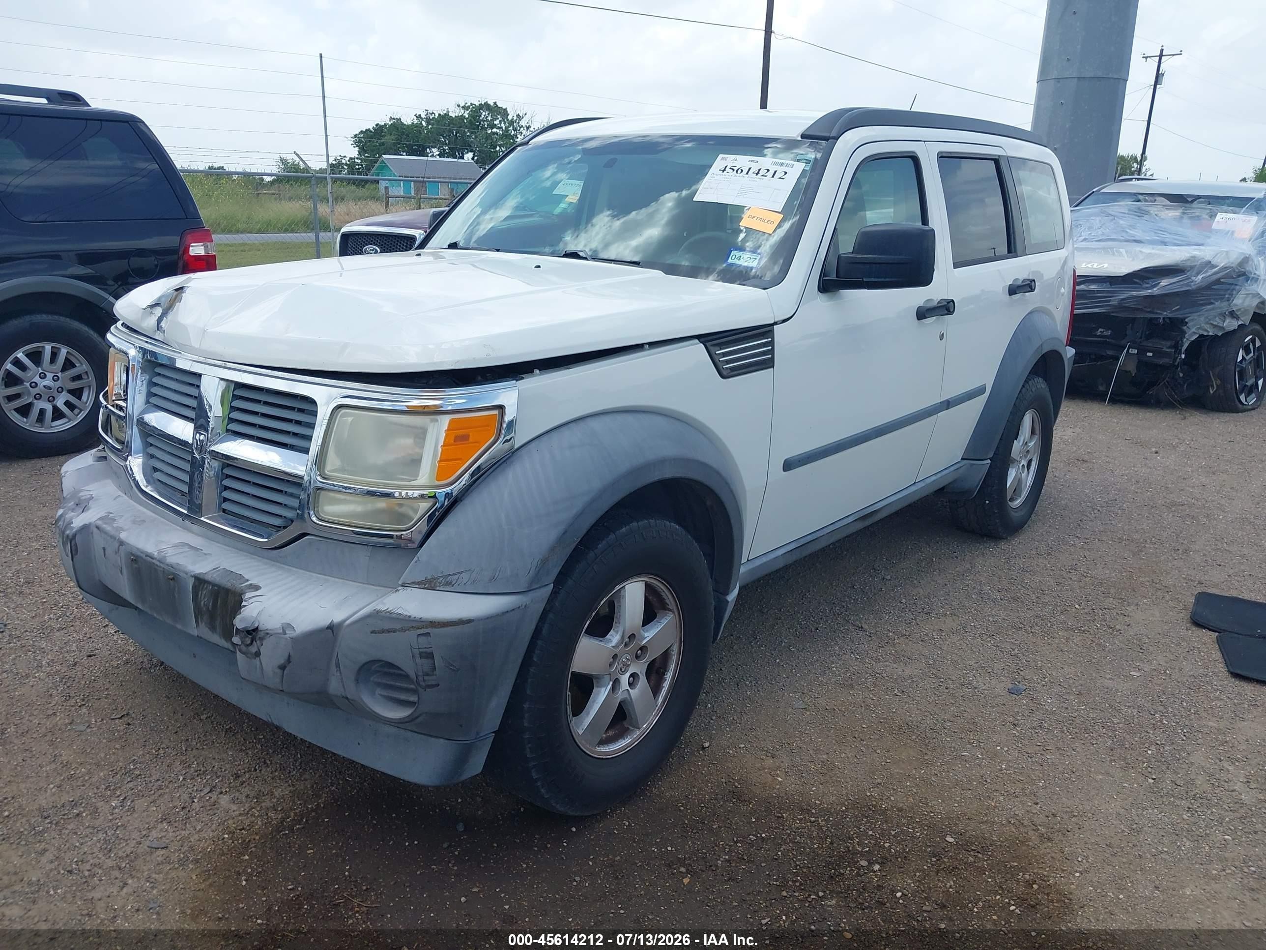 2008 Dodge Nitro Sxt White vin: 1D8GT28K78W181275