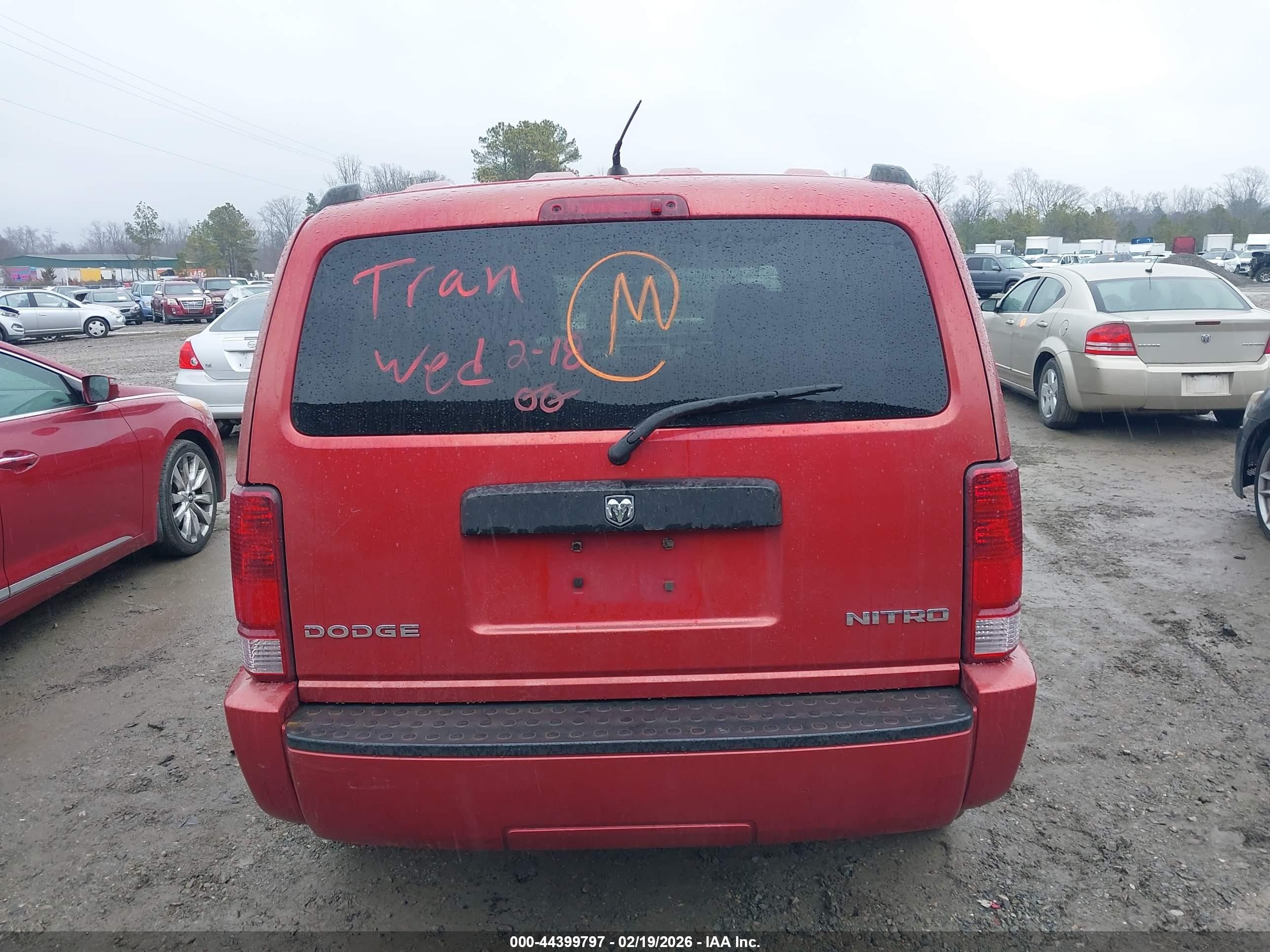 2009 Dodge Nitro Se Red vin: 1D8GT28K79W500773
