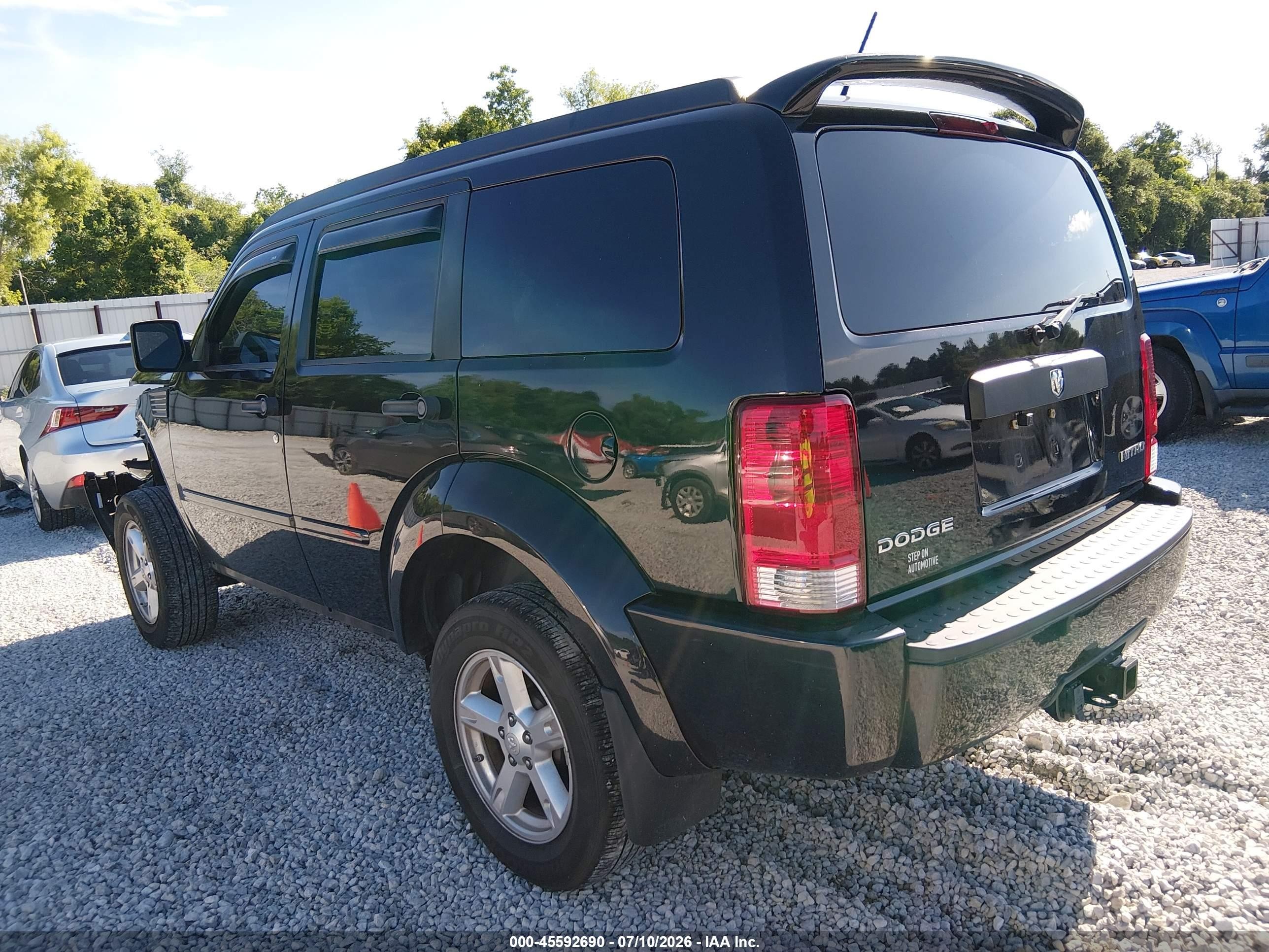 2009 Dodge Nitro Se Black vin: 1D8GT28K79W542716