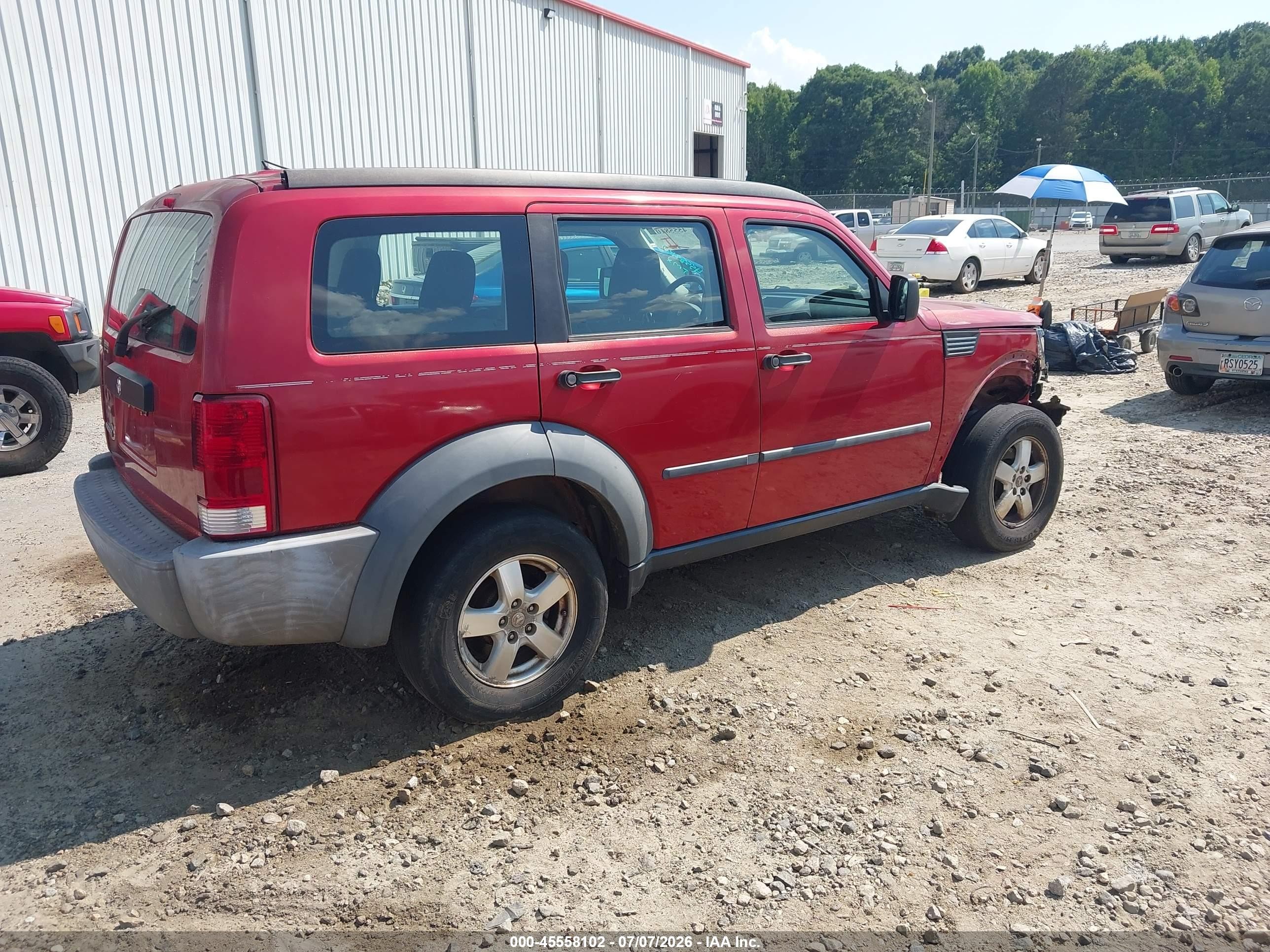 2007 Dodge Nitro Sxt Бордовый vin: 1D8GT28K97W559028