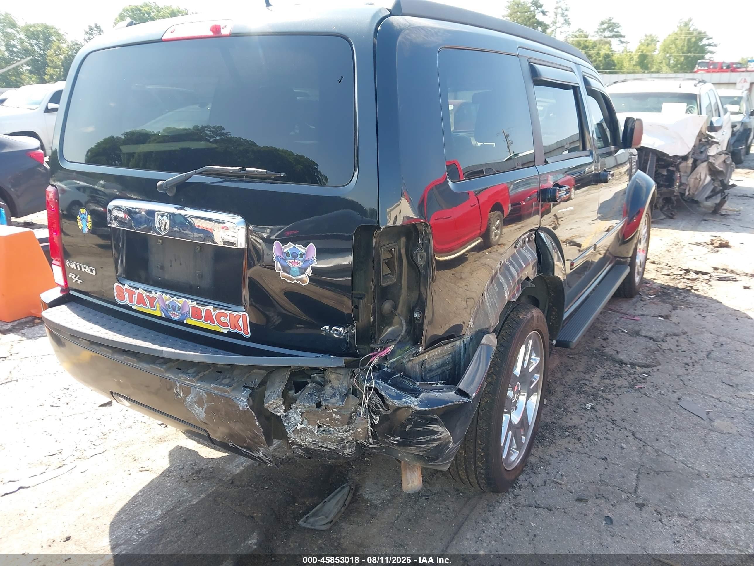 2008 Dodge Nitro Slt/rt Black vin: 1D8GT58608W139891