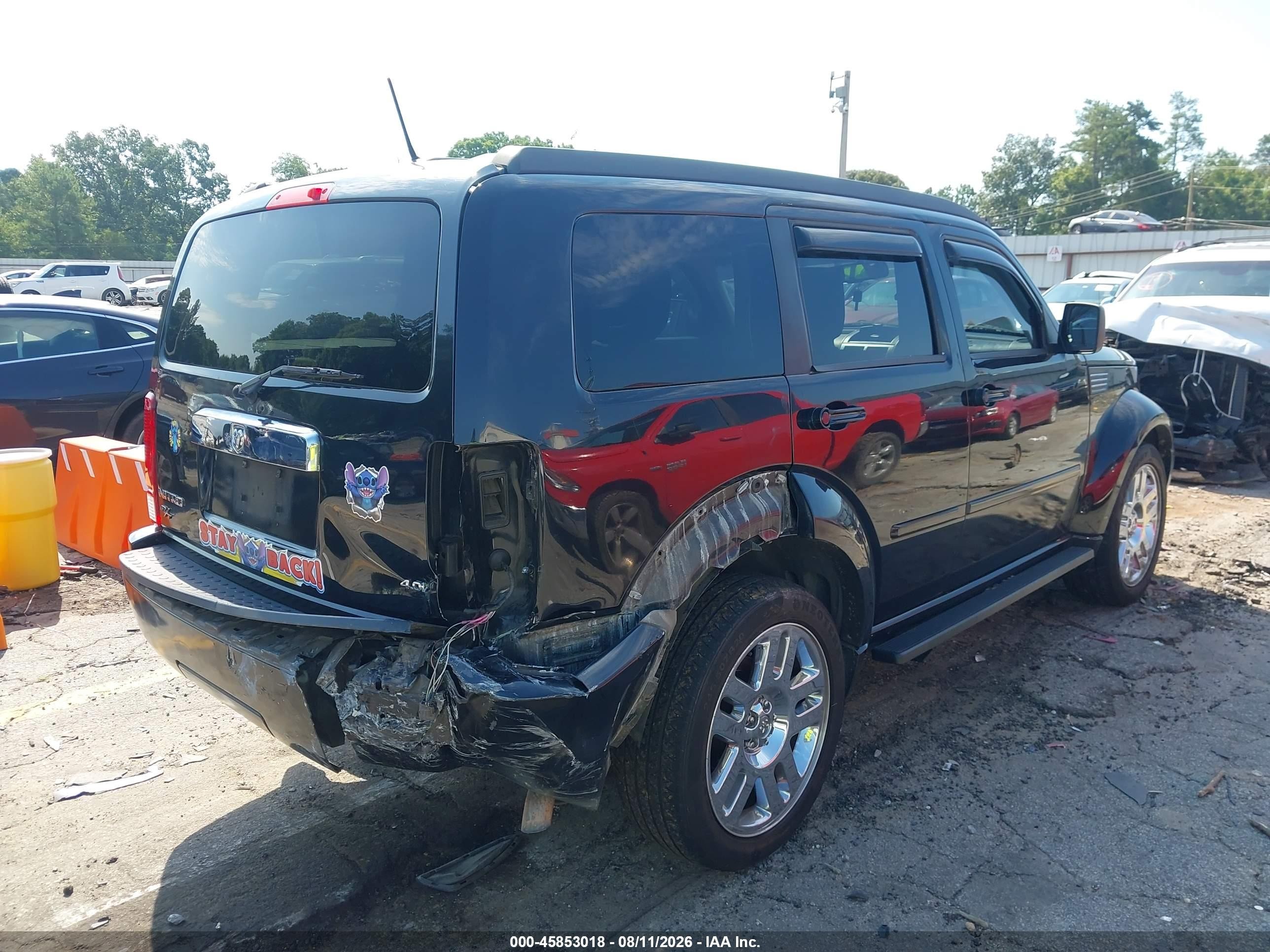 2008 Dodge Nitro Slt/rt Black vin: 1D8GT58608W139891