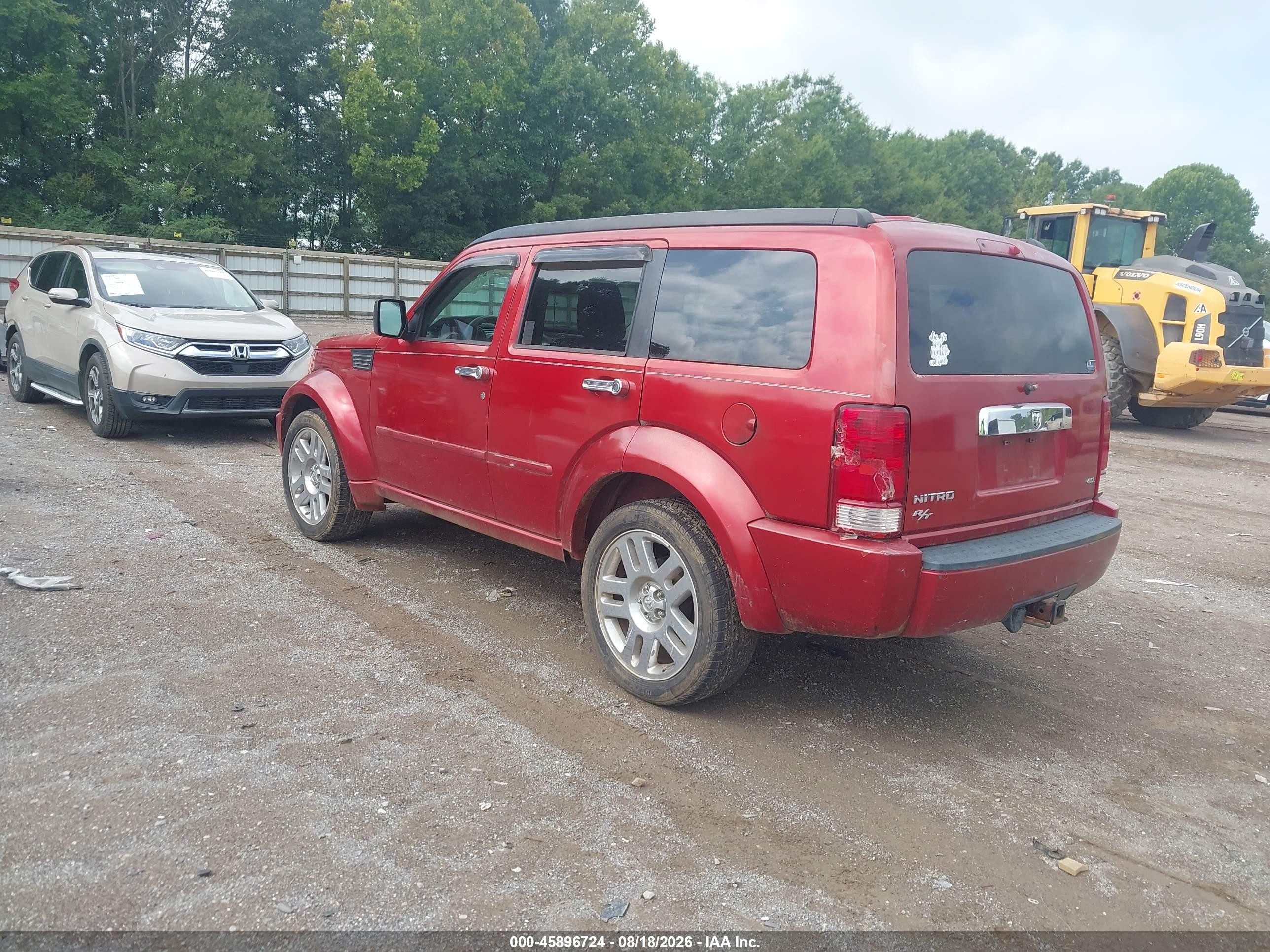 2007 Dodge Nitro Slt/rt Красный vin: 1D8GT58677W678622