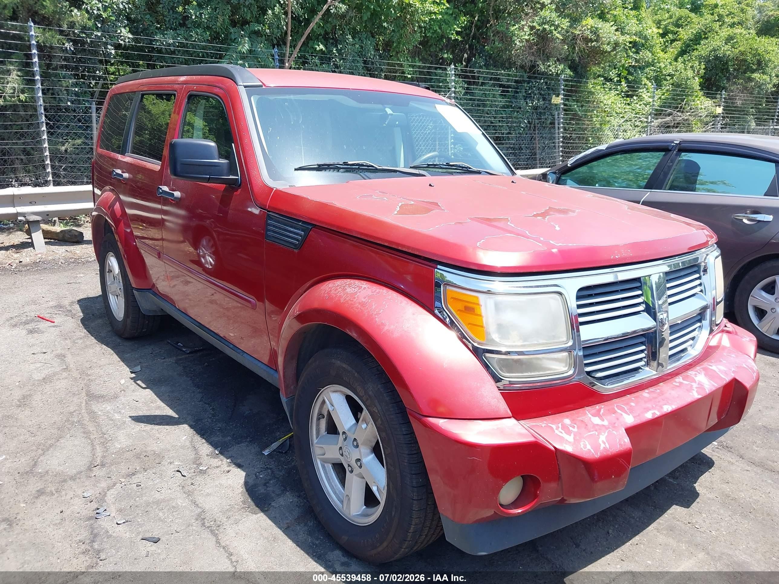 2007 Dodge Nitro Slt/rt Red vin: 1D8GT58K17W614167