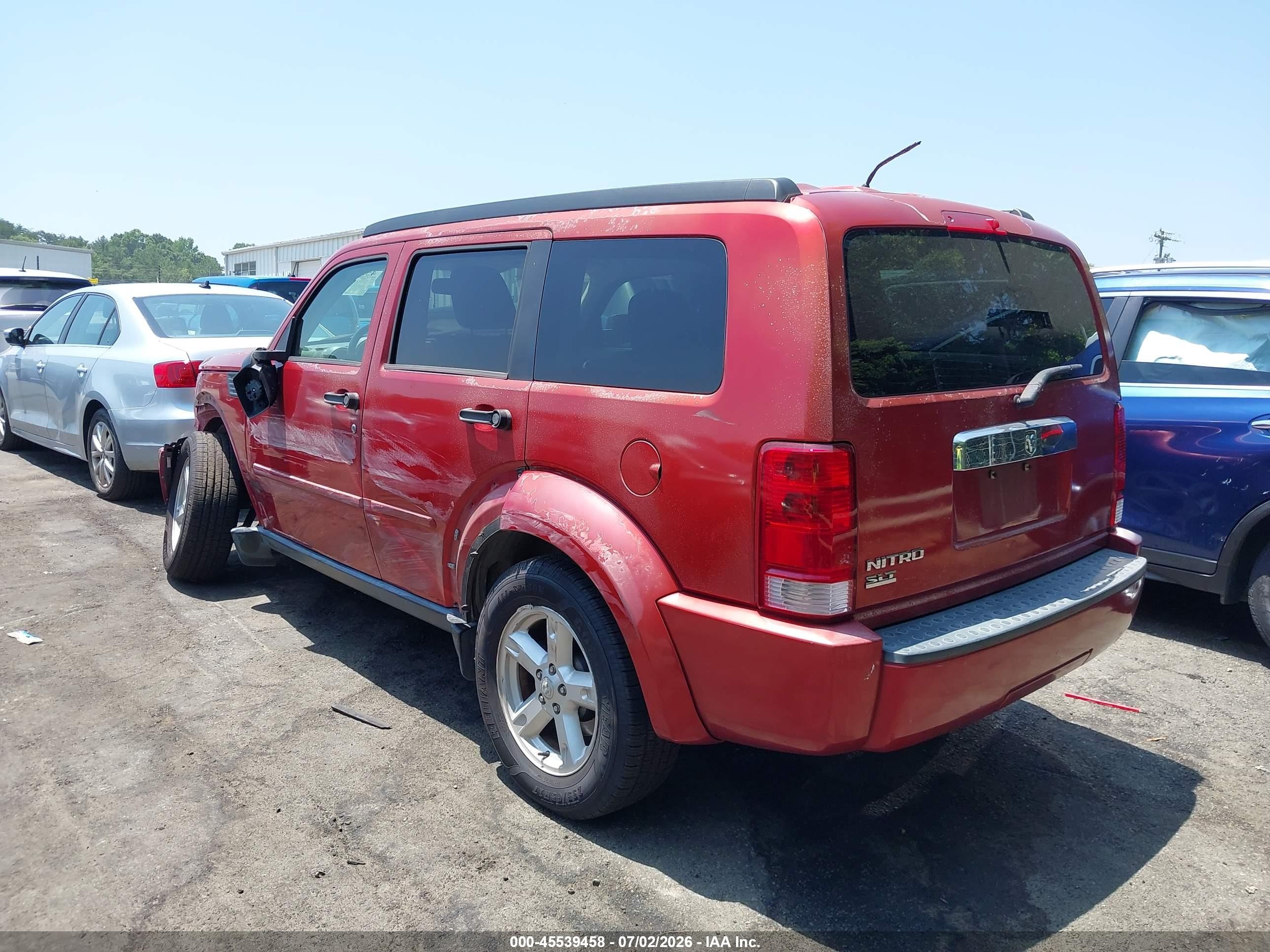 2007 Dodge Nitro Slt/rt Red vin: 1D8GT58K17W614167
