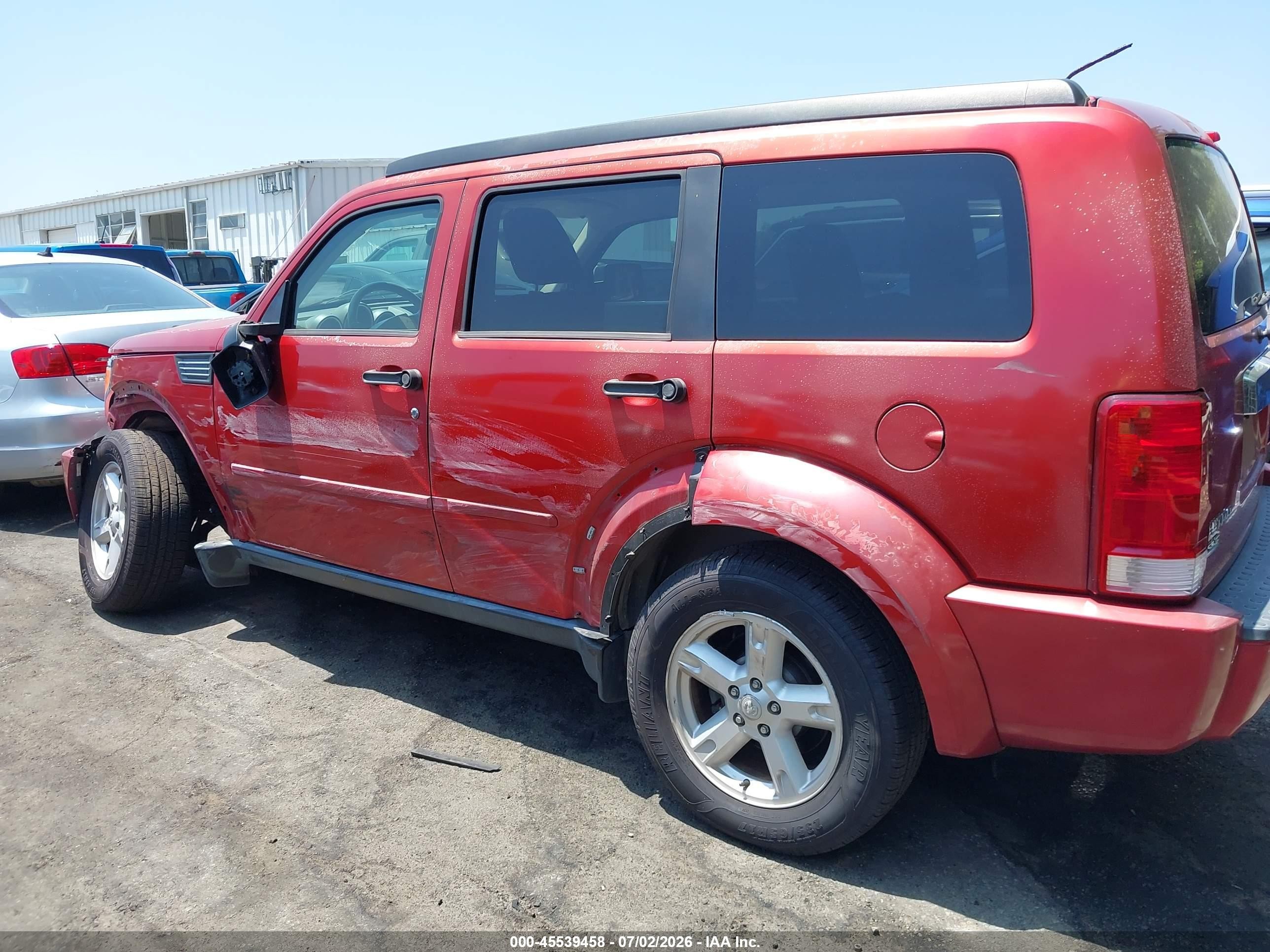 2007 Dodge Nitro Slt/rt Red vin: 1D8GT58K17W614167