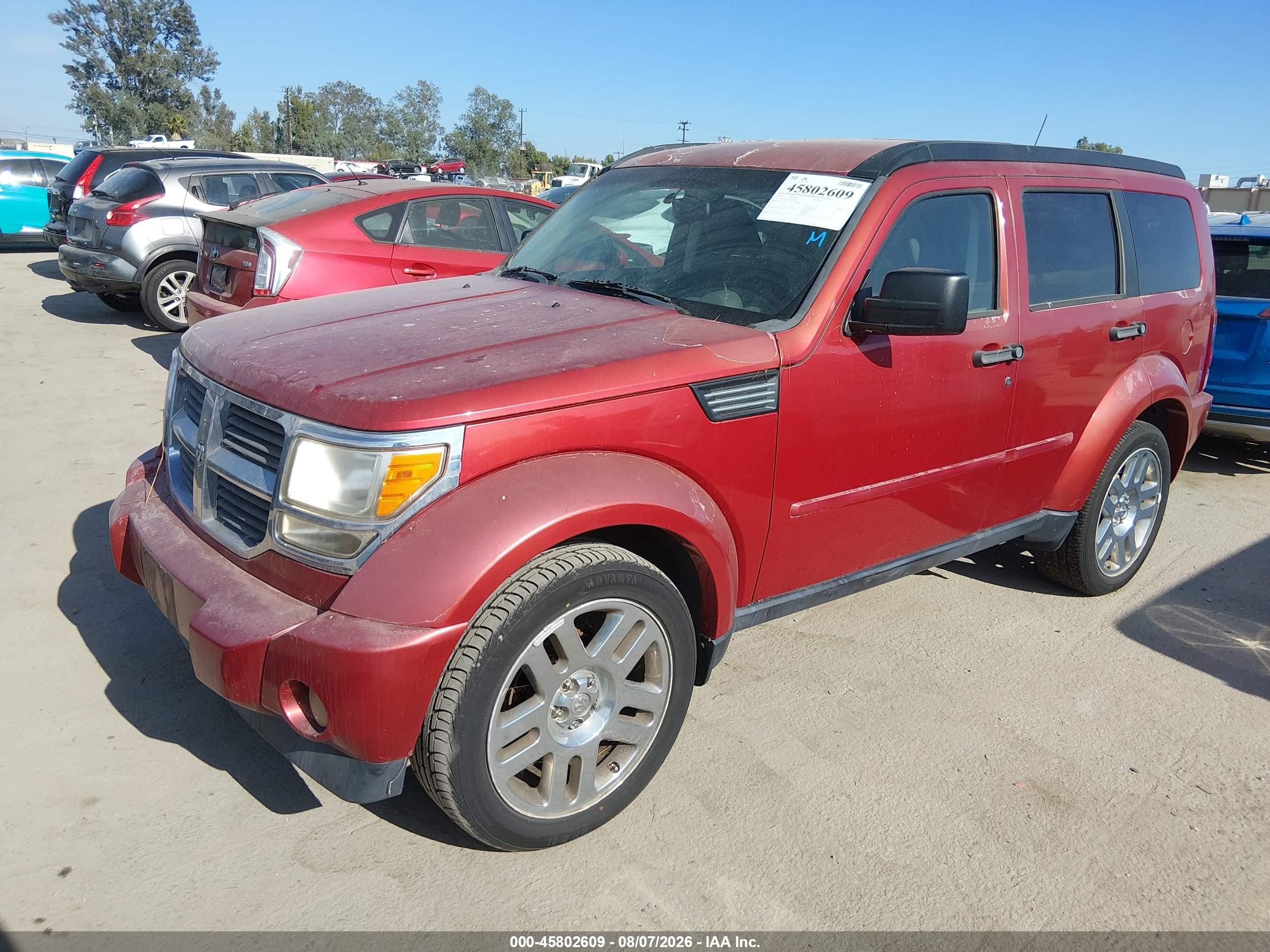 2007 Dodge Nitro Slt/rt Красный vin: 1D8GT58K27W585729