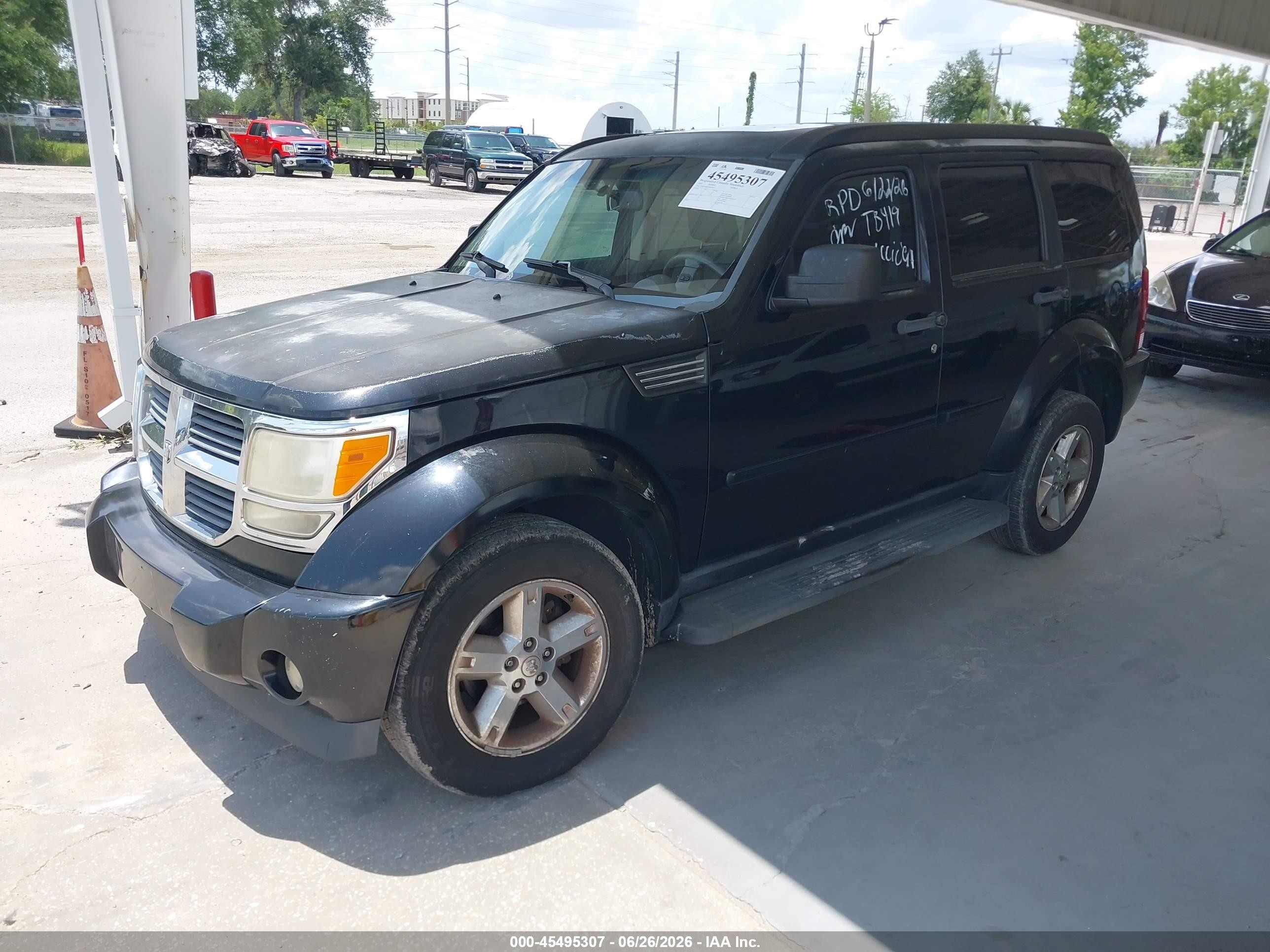 2007 Dodge Nitro Slt/rt Black vin: 1D8GT58K47W558371