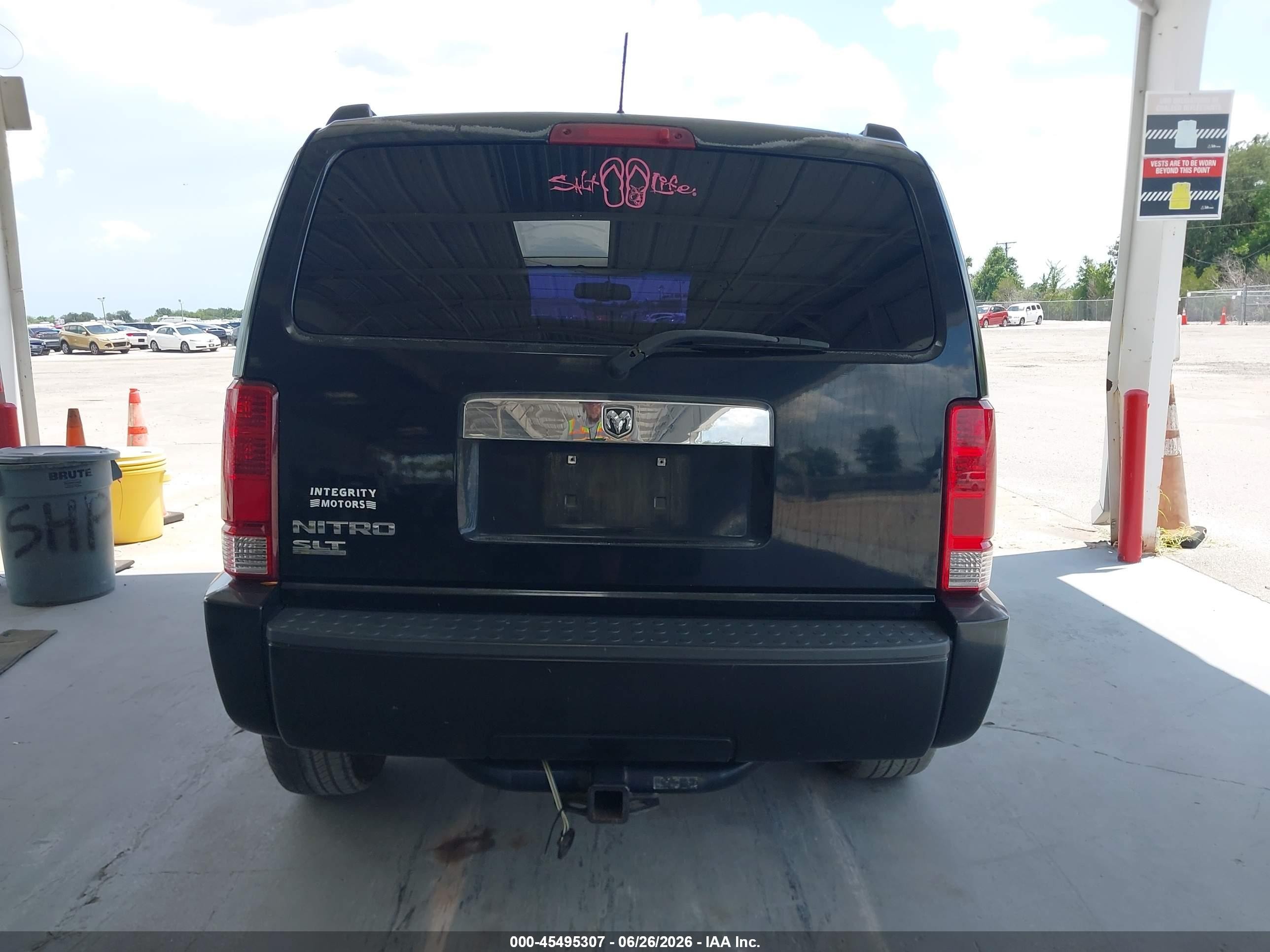 2007 Dodge Nitro Slt/rt Black vin: 1D8GT58K47W558371