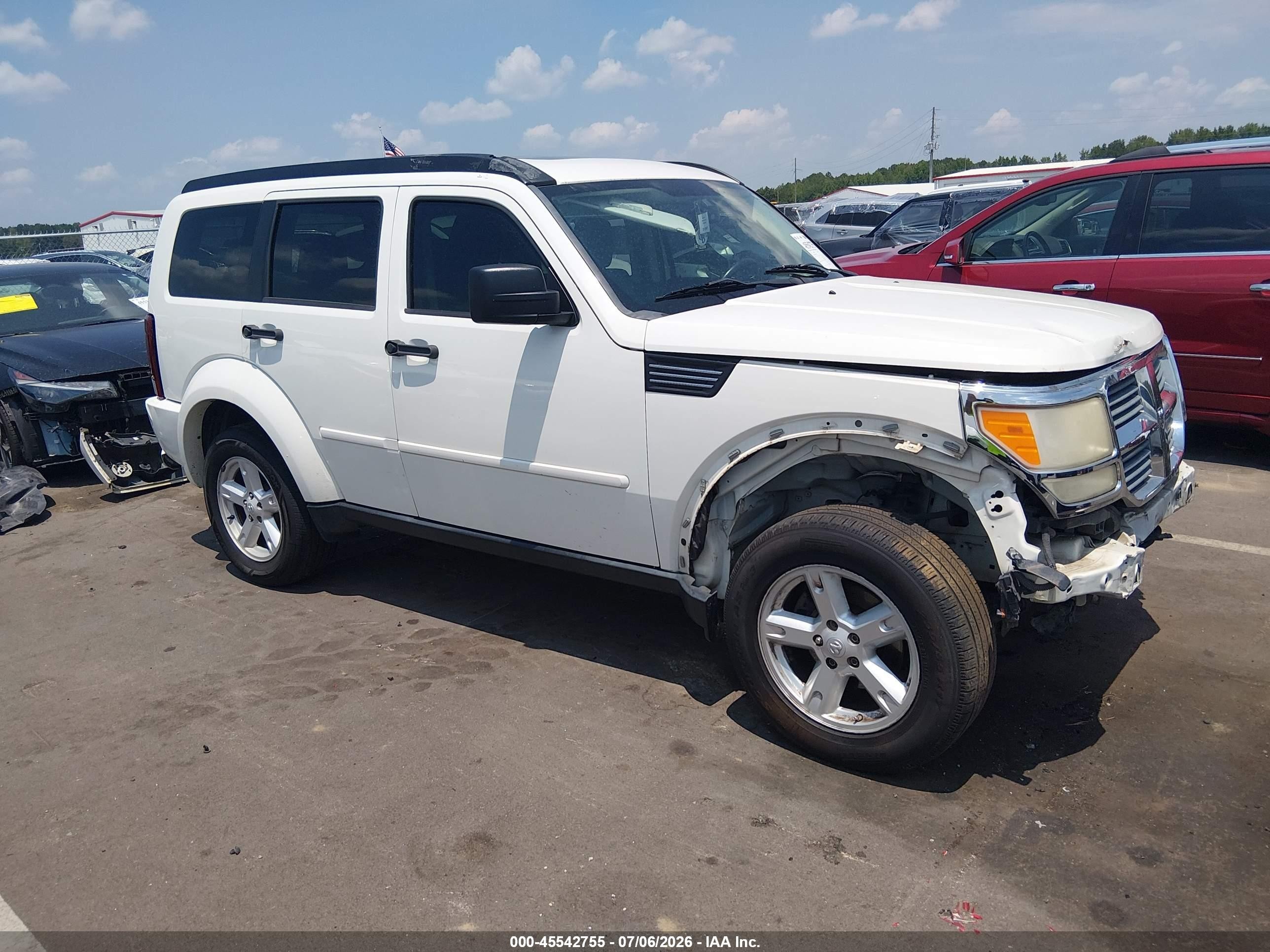 2007 Dodge Nitro Slt/rt White vin: 1D8GT58K47W719608